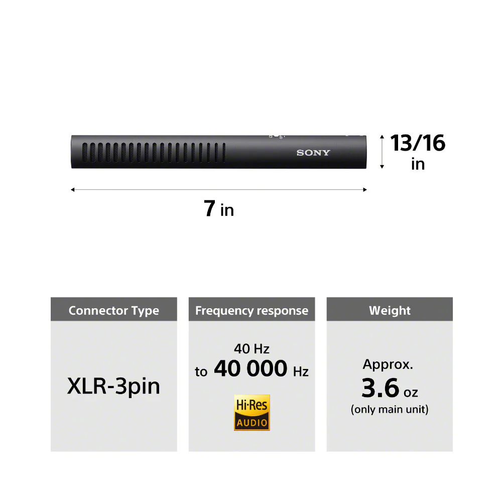 Sony ECM-778 Shotgun Microphone with Compact Design Introduced (Black) - Image 10