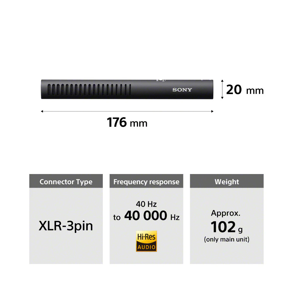 Sony ECM-778 Shotgun Microphone with Compact Design Introduced (Black) - Image 11