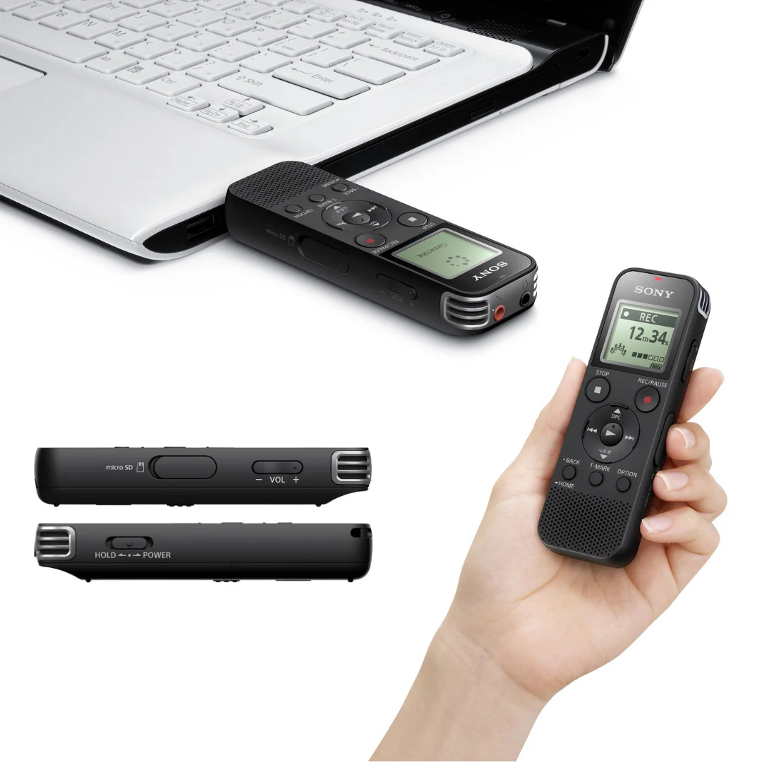 Sony ICDPX470 Digital Built In USB Voice Recorder with Earbud Headphone Bundle - Image 5