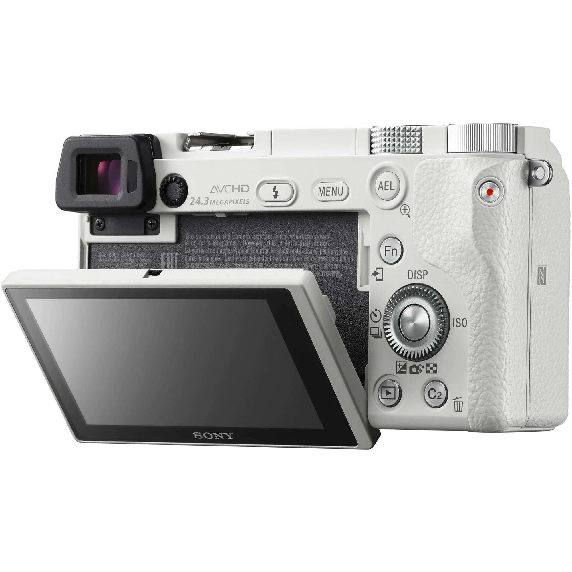 Sony Alpha a6000 24.3MP Mirrorless Digital Camera with 16-50mm Lens (White) - Image 3
