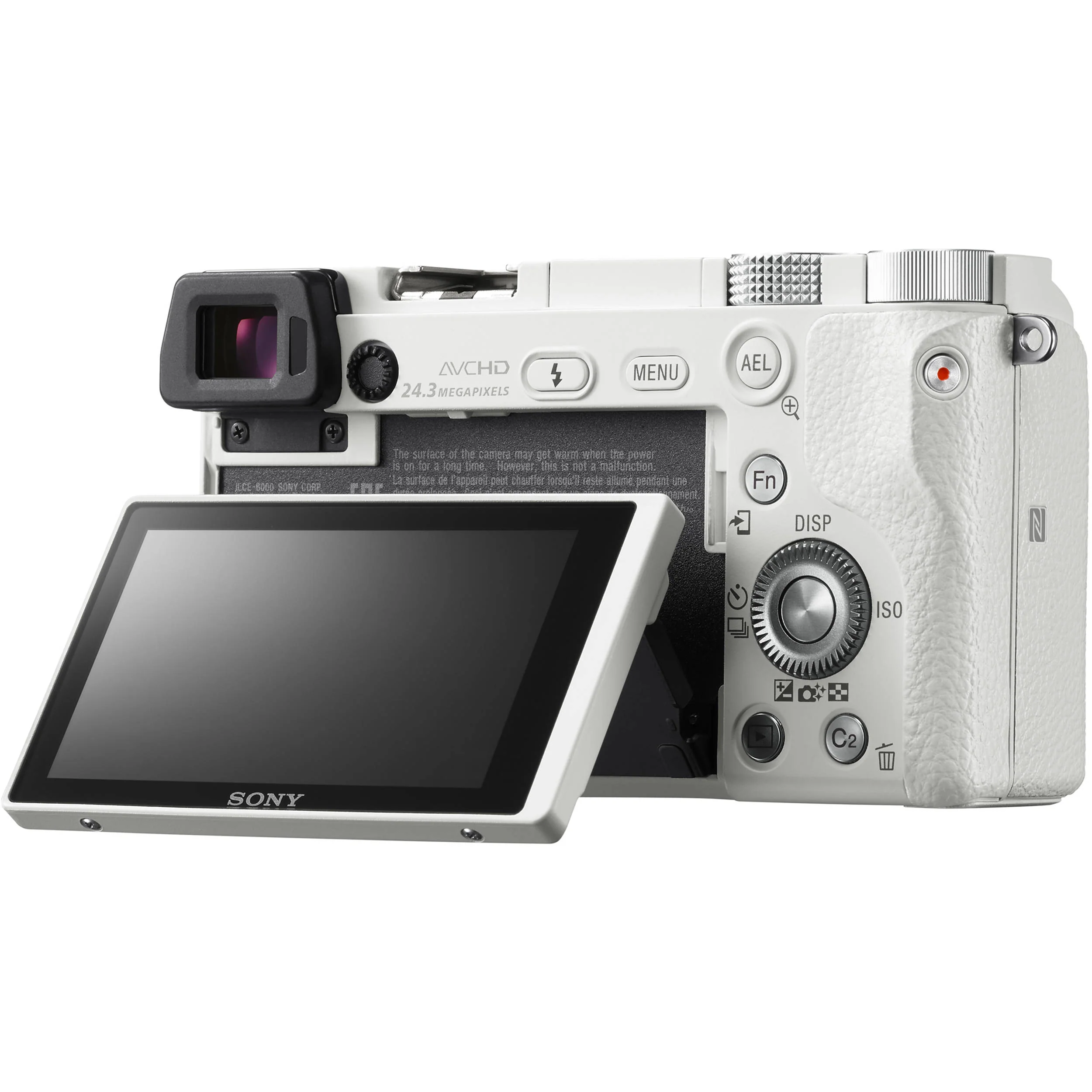 Sony Alpha a6000 24.3MP Mirrorless Digital Camera with 16-50mm Lens (White) - Image 4