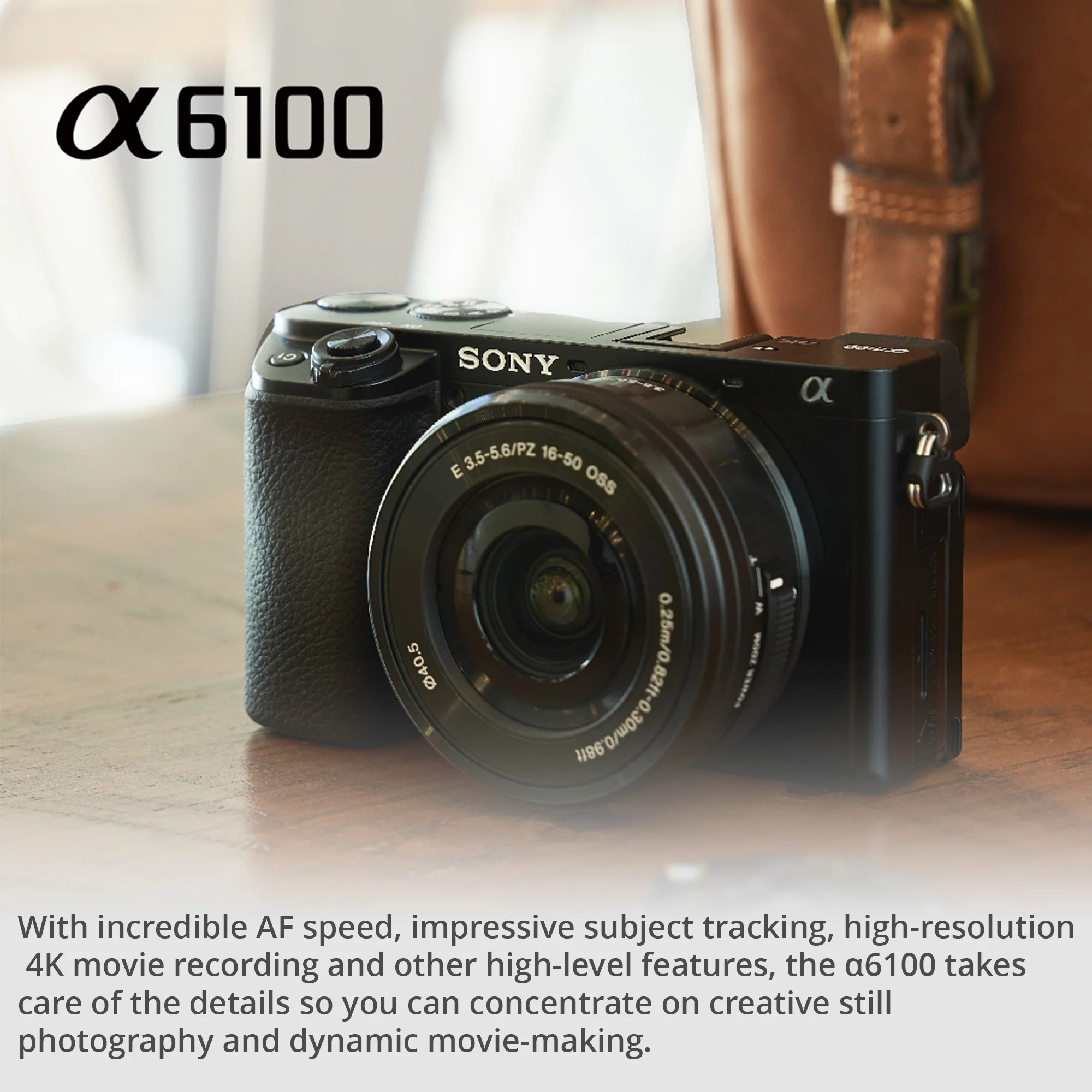 Sony Alpha a6100 APS-C Mirrorless Camera with 16-50mm and 55-210mm Lenses Accessory Bundle - Image 2