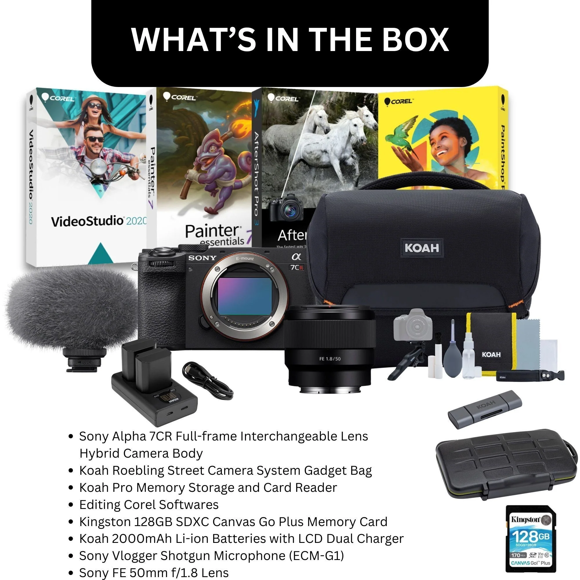 Sony Alpha 7CR Full-Frame Mirrorless Camera with Sony FE 50mm f/1.8 Lens, Editing Software Bundle - Image 2