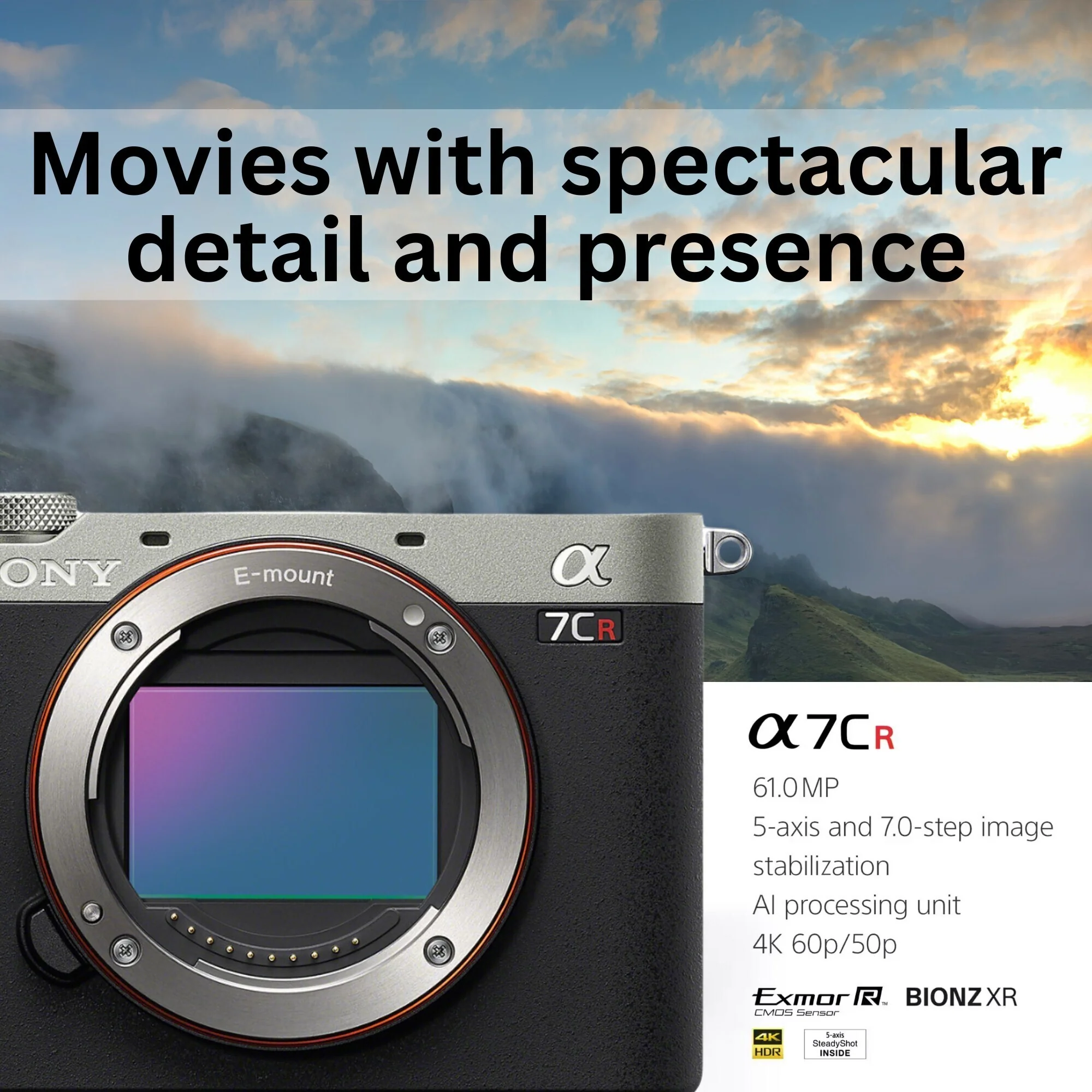 Sony Alpha 7CR Full-frame Mirrorless Camera Body (Silver) with Shotgun Microphone Bundle - Image 3