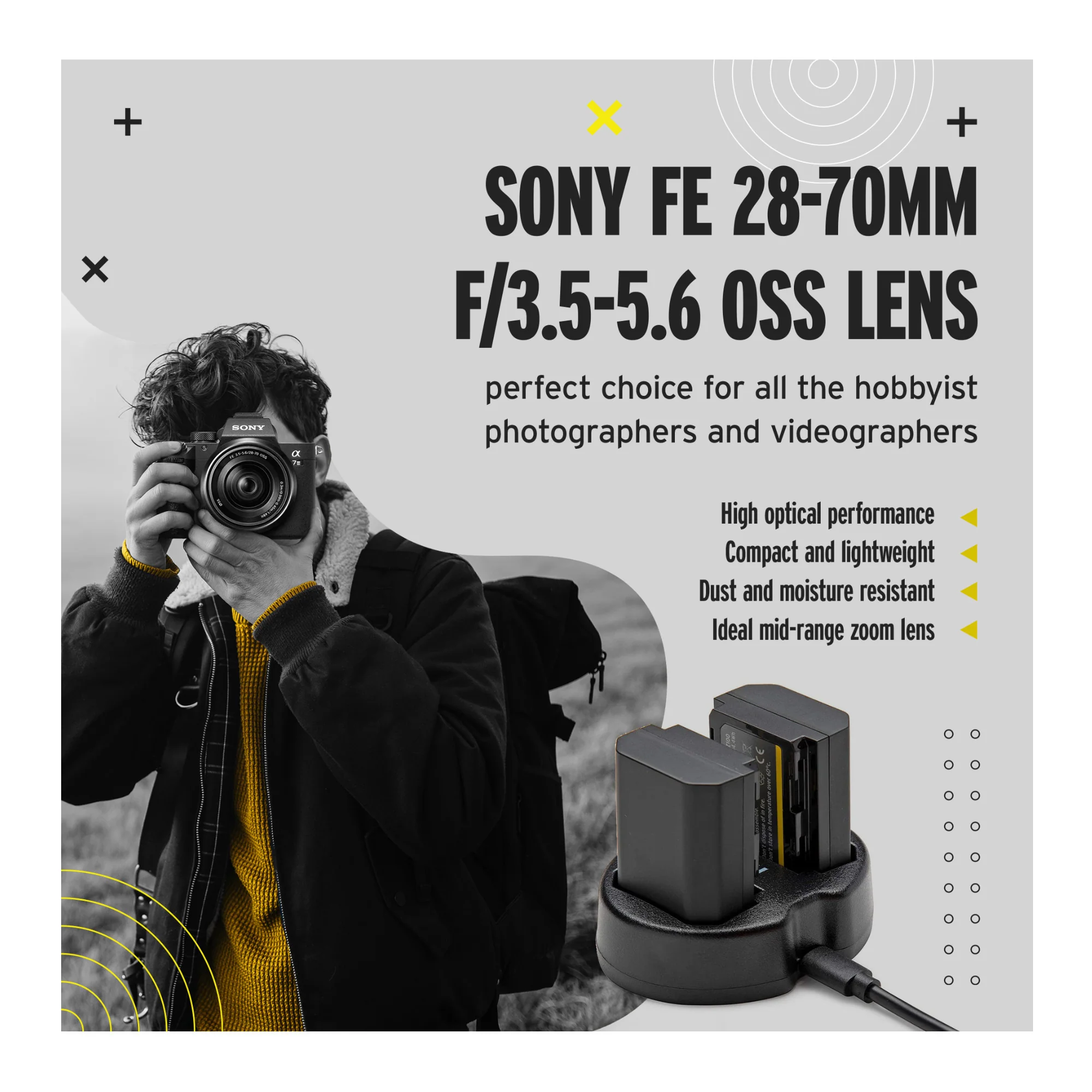 Sony a7 III Full Frame Mirrorless Camera with 28-70mm and FE 50mm f/1.8 Lens Kit - Image 6