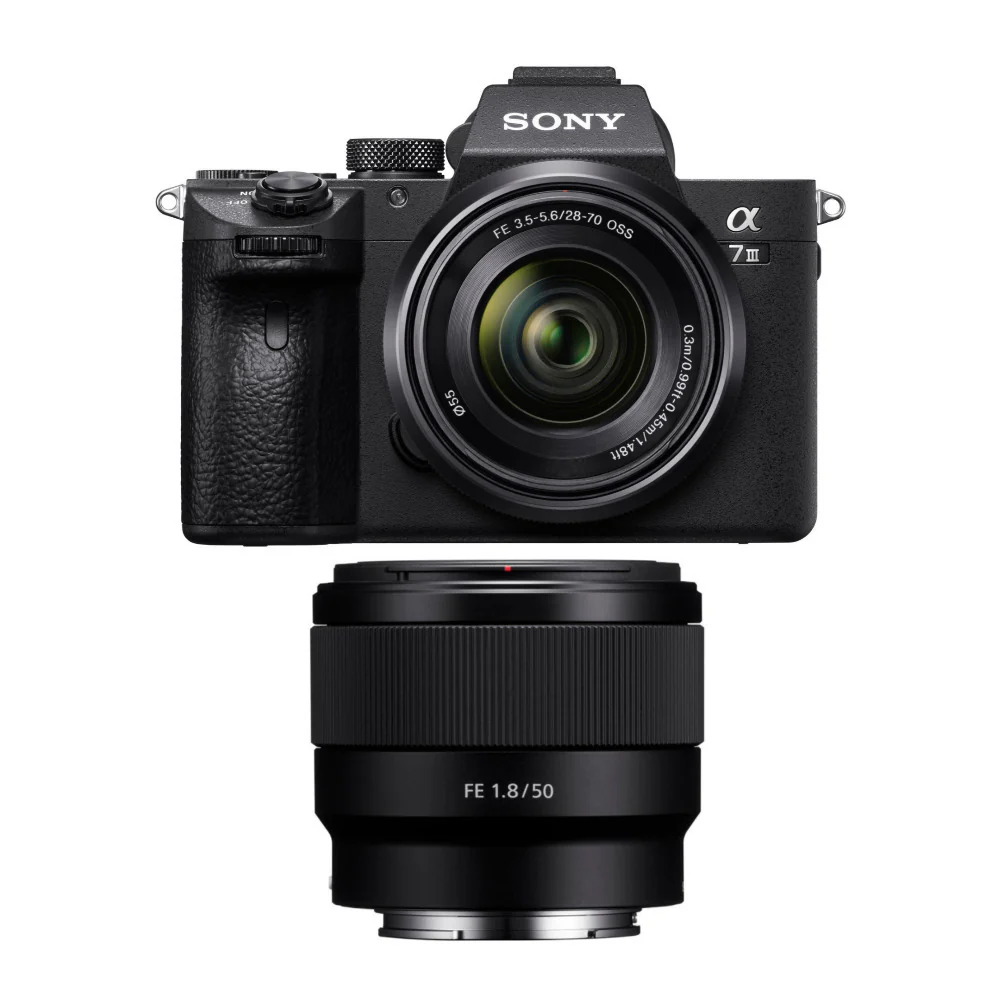 Sony a7 III Full Frame Mirrorless Camera with 28-70mm and FE 50mm f/1.8 Lens Kit - Image 8