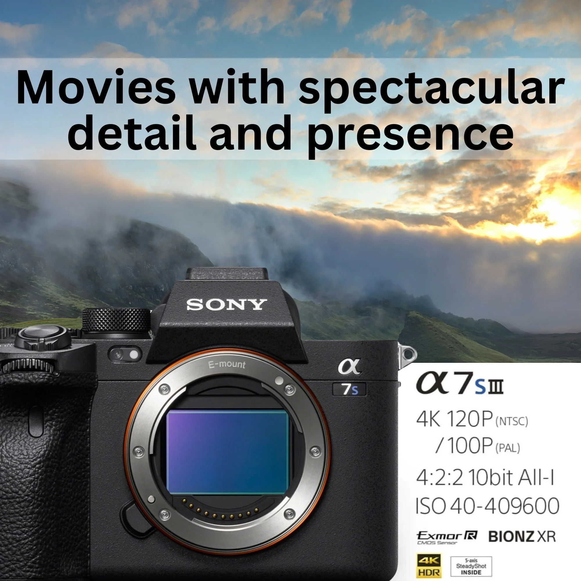 Sony Alpha 7S III Full-frame Mirrorless Digital Camera Body (Black) with 17-50mm F/4 Di III Bundle - Image 3