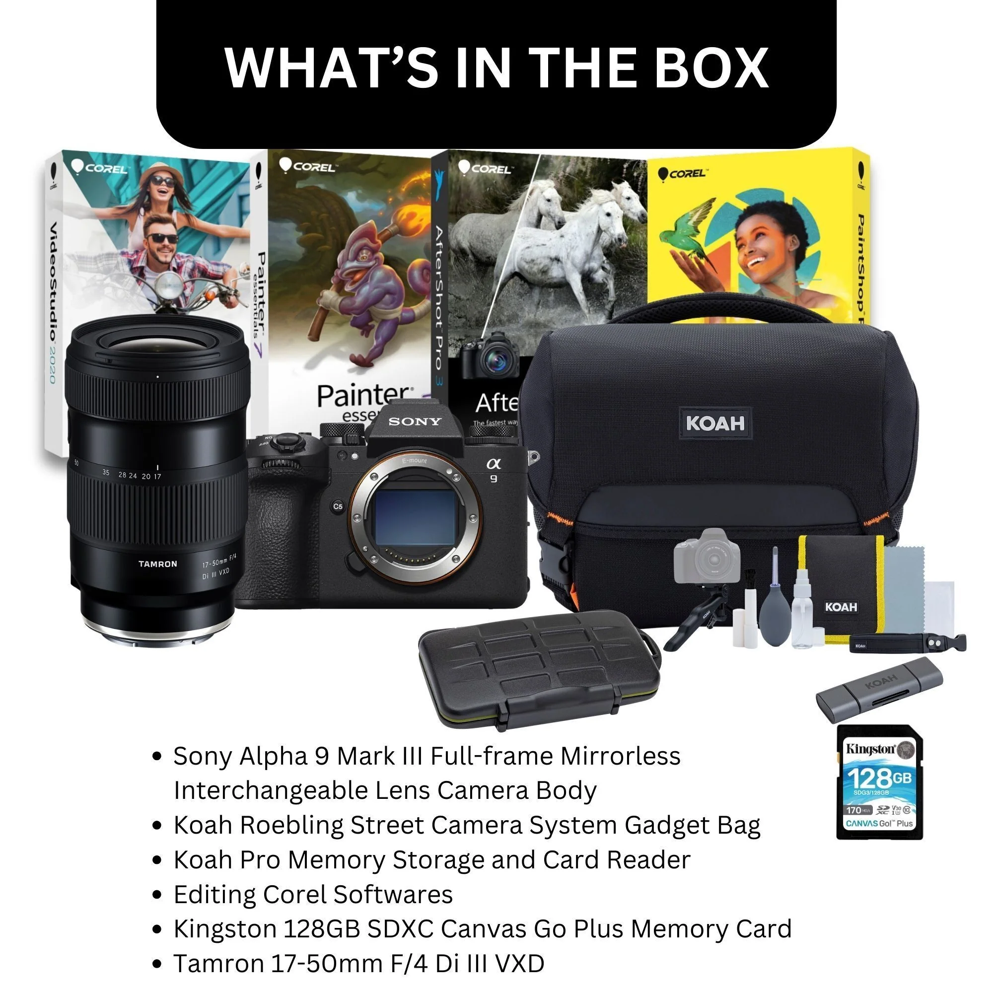 Sony Alpha 9 Mark III Full-frame Mirrorless Camera with 17-50mm F/4 Di III VXD, 128GB SD Card Bundle - Image 5