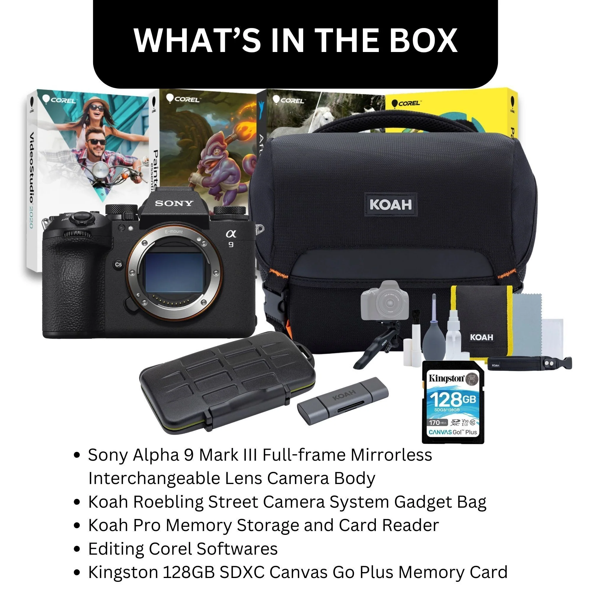 Sony Alpha 9 Mark III Full-frame Mirrorless Camera with Editing Software, 128GB SD Card Bundle - Image 5