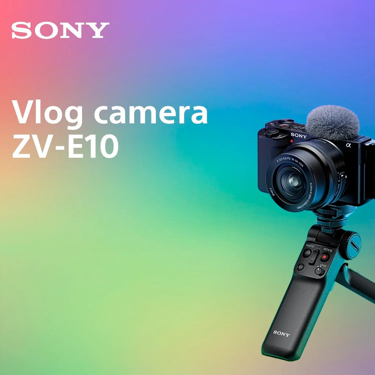 Sony Alpha ZV-E10 APS-C Vlog Camera with 16-50mm Lens (Black) and Vlogger Accessory Kit Bundle - Image 2