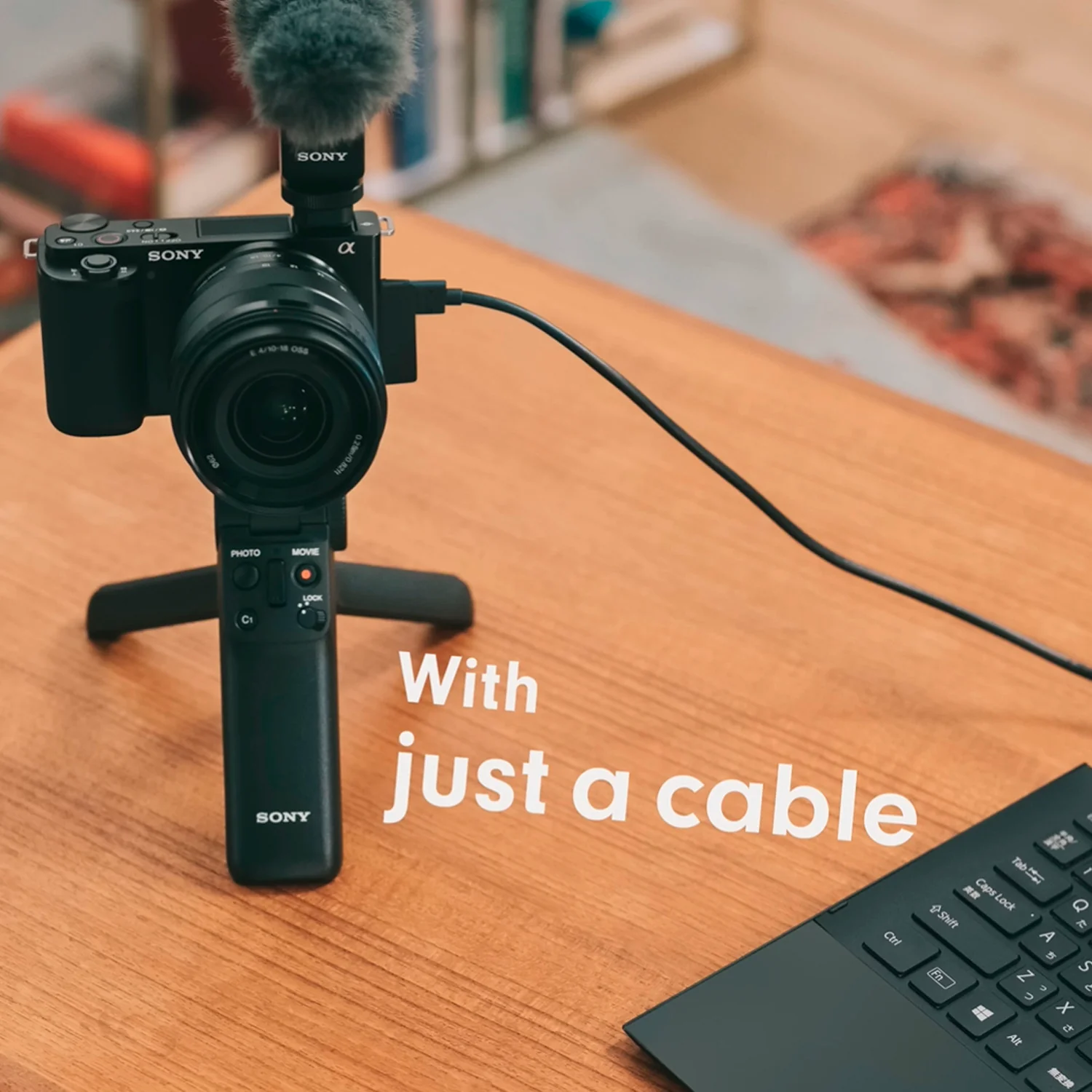 Sony Alpha ZV-E10 APS-C Vlog Camera with 16-50mm Lens (White) and Vlogger Accessory Kit Bundle - Image 3