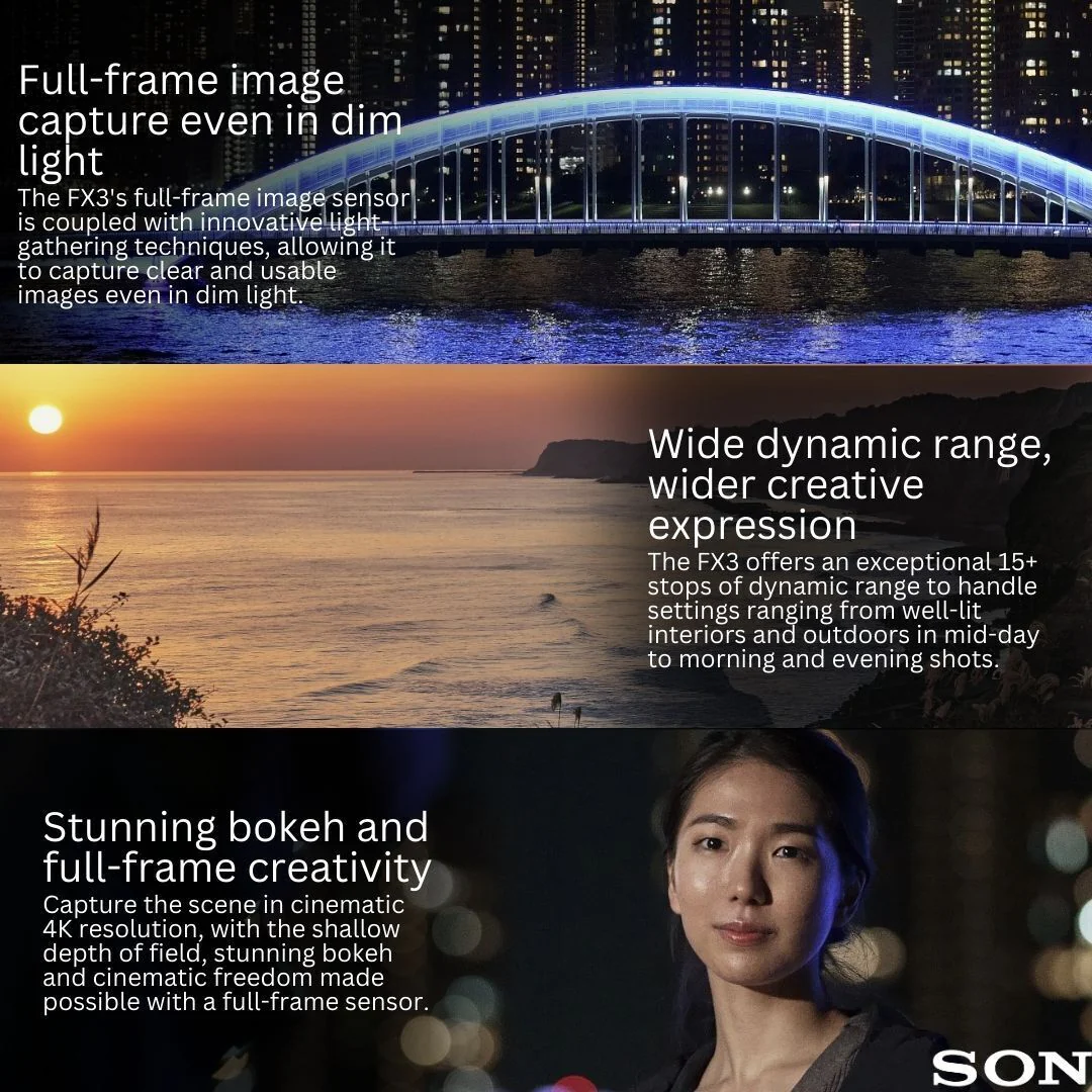Sony Alpha FX3A Cinema Line Full-frame Camera (Body Only) with Hard Case Bundle - Image 3
