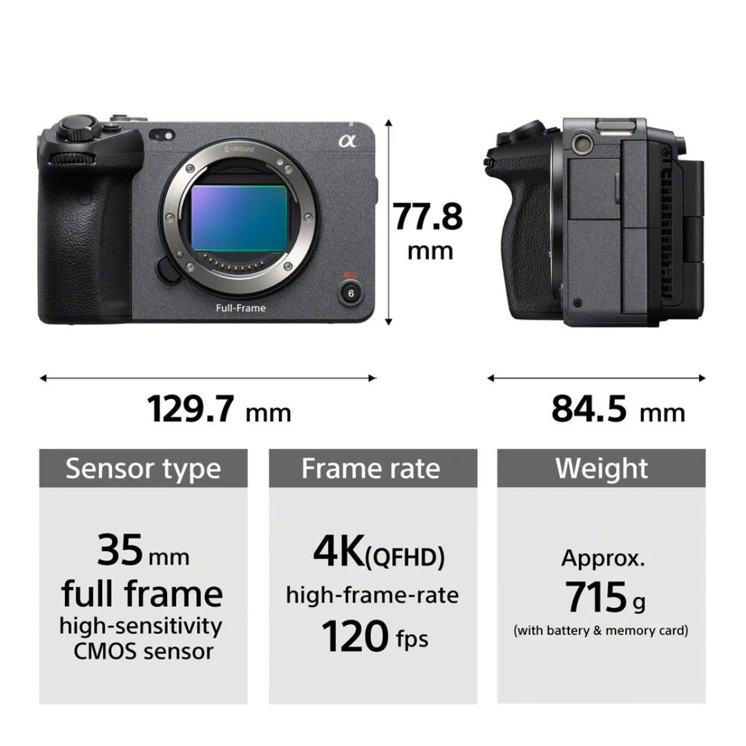 Sony Alpha FX3A Cinema Line Full-frame Camera (Body Only) with Hard Case Bundle - Image 6