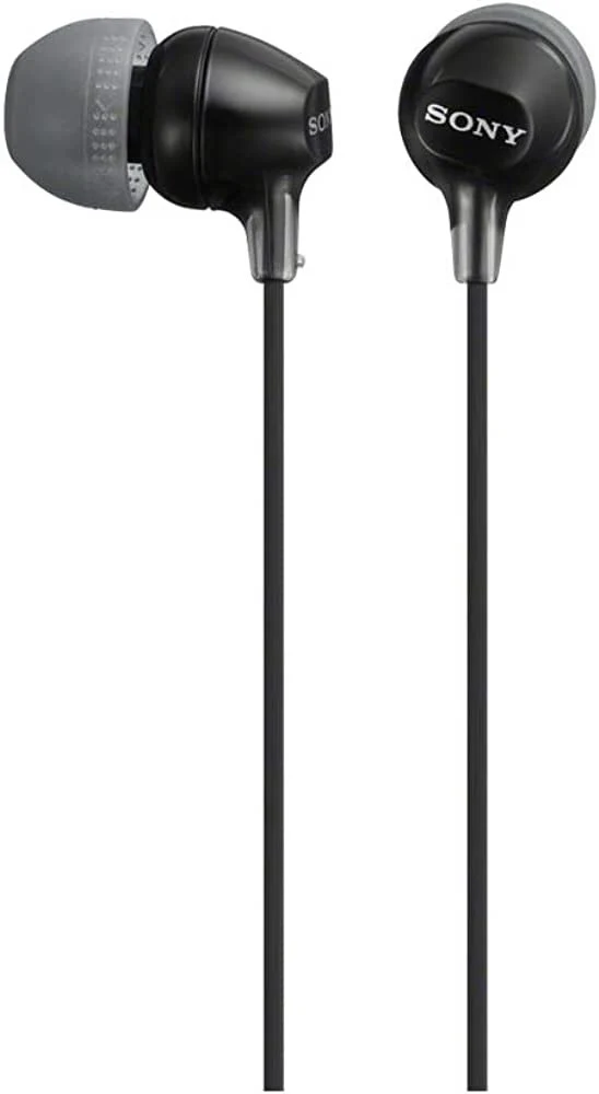 Sony MDR-EX15LP Fashion Color EX Series In-Ear Earbud Headphones (Black, 2-pack) - Image 2