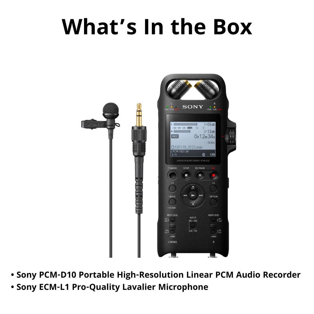 Sony PCM-D10 Portable High-Resolution Linear PCM Audio Recorder eith - Image 6