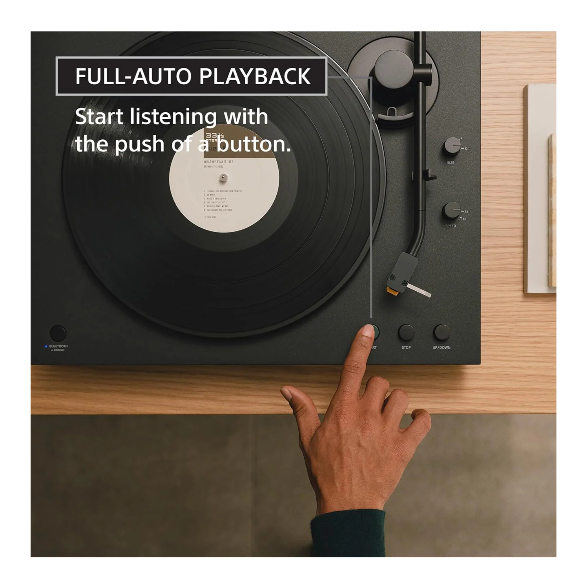 Sony PS-LX5BT Full Auto Premium Wireless Bluetooth Turntable (2026 Model) - Image 7
