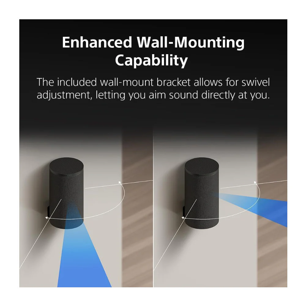 Sony BRAVIA Theater Rear 9 SA-RS9 Wireless Speakers w/ 360 Spatial Sound (Black) - Image 6