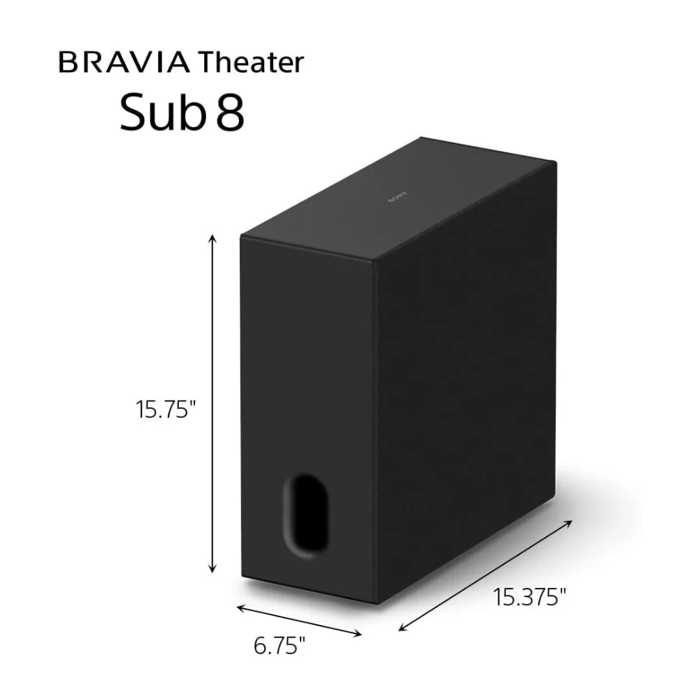 Sony BRAVIA Theater Sub 8 SA-SW8 Wireless Subwoofer for Soundbar (Black) - Image 4