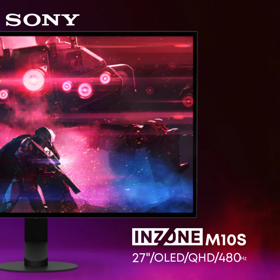 Sony INZONE M10S OLED QHD 1440p 27-Inch Gaming Monitor and Sony Gaming Earbuds Bundle - Image 2