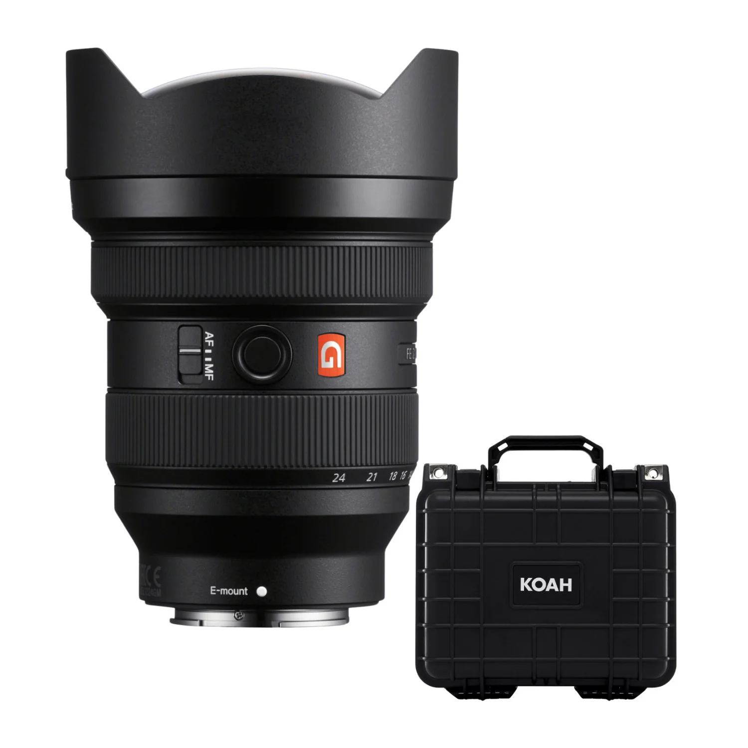 Sony FE 12-24mm f/2.8 G Master Full-Frame Ultra-Wide Zoom Lens (Black) with Weatherproof Hard Case