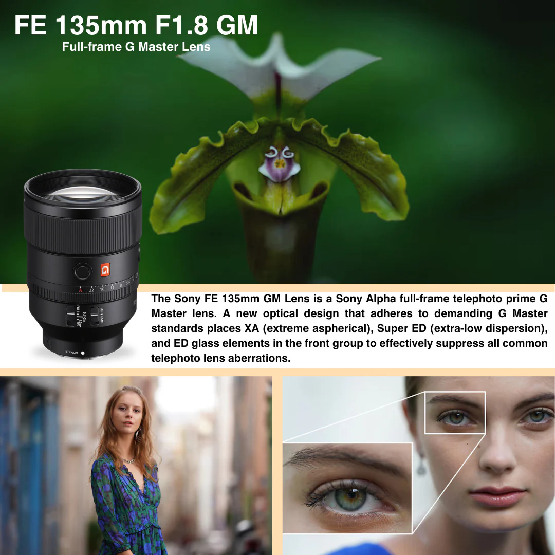Sony FE 135mm f1.8 GM Lens with Molded Interior Hard Case with Foam Insert and Lid Organizer Bundle - Image 3