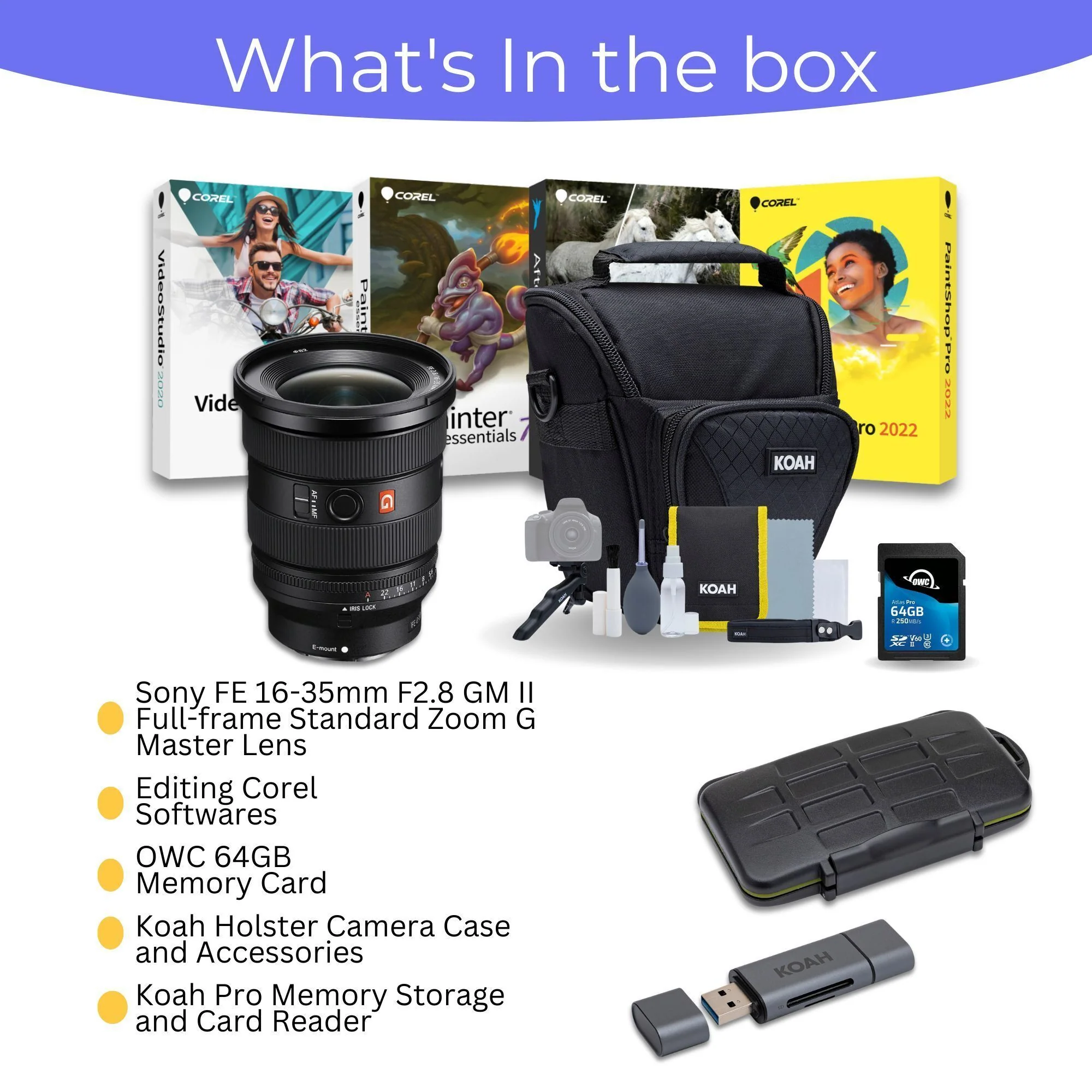 Sony FE 16-35mm F2.8 GM II Full-frame Zoom G Master Lens with Editing Software, 64GB SD Card Bundle - Image 5