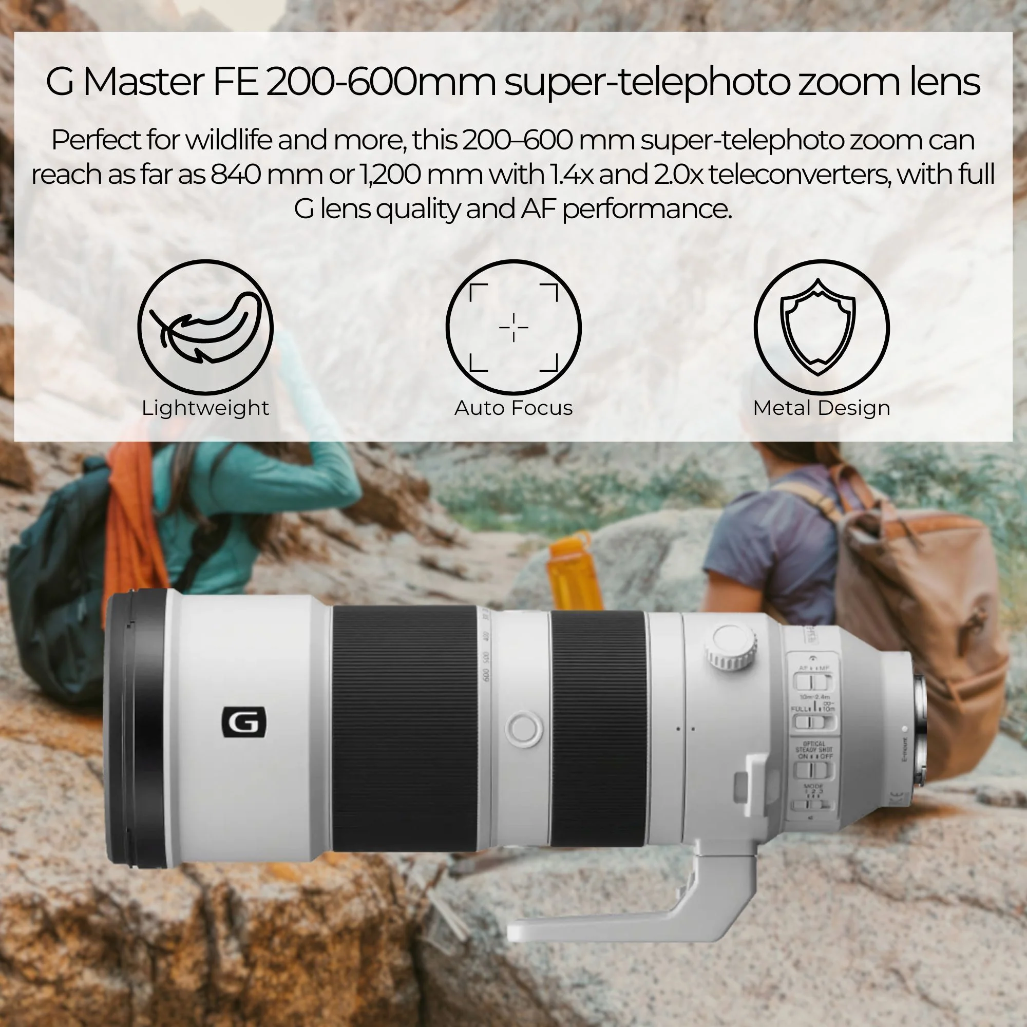 Sony FE 200-600mm f/5.6-6.3 G OSS Super Telephoto Zoom Lens with 64GB Memory Card Bundle - Image 2