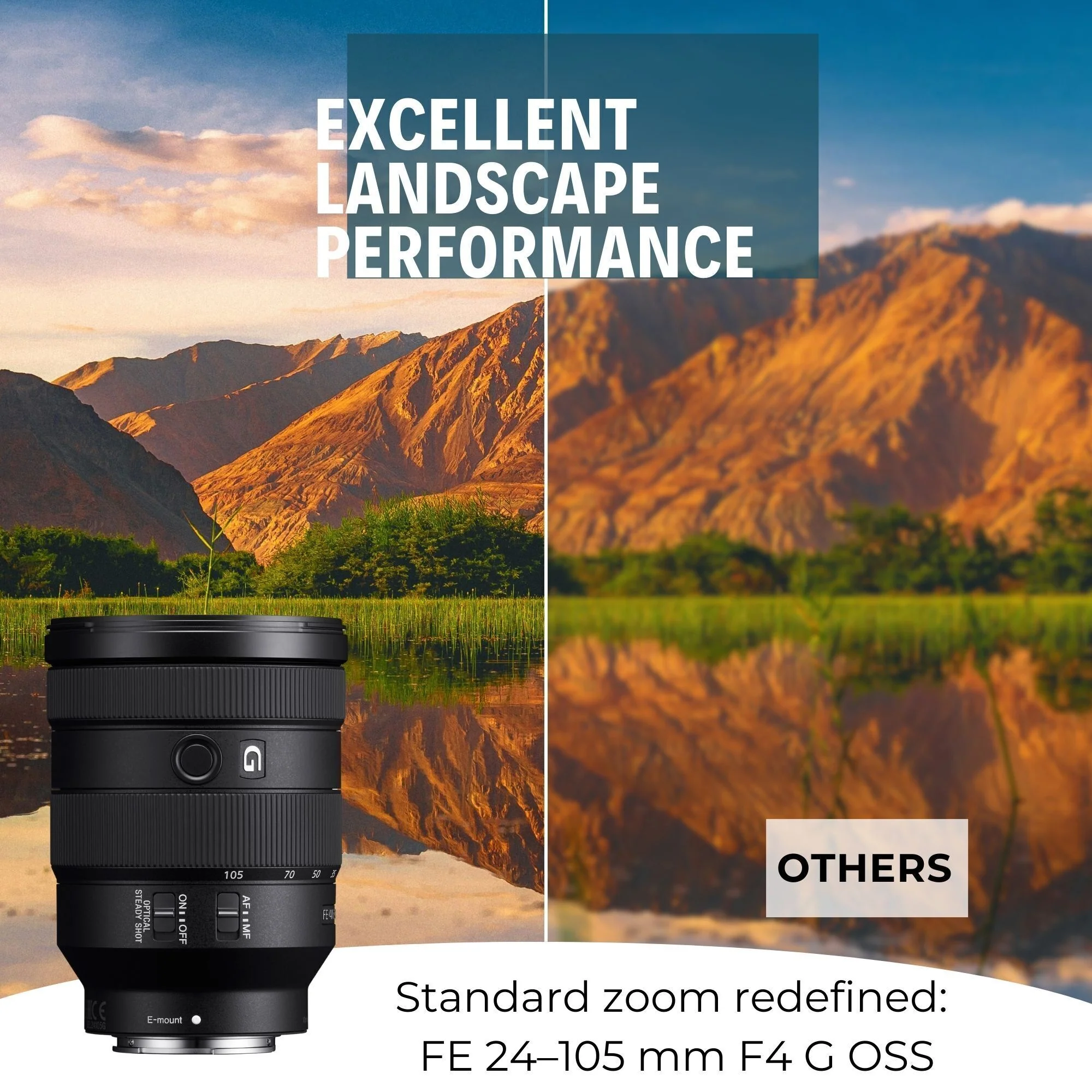 Sony FE 24-105mm f/4 G2 OSS Full-Frame E-Mount Lens with 64GB Memory Card, Editing Software Bundle - Image 3