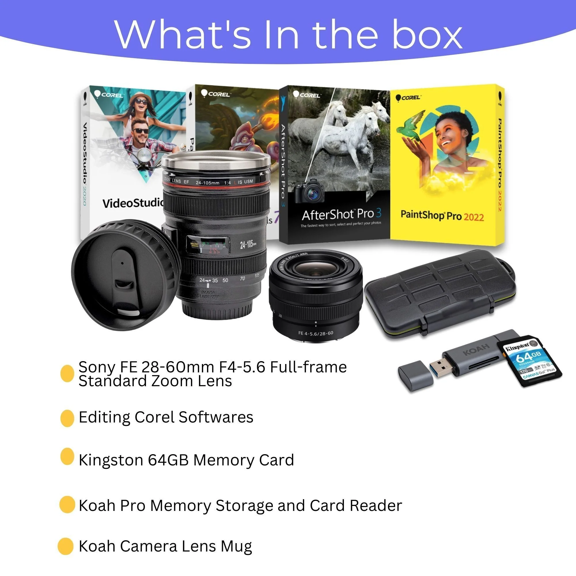 Sony Alpha FE 28-60mm f/4-5.6 Full-Frame E-mount Zoom Lens with 64GB Memory Card Bundle - Image 5