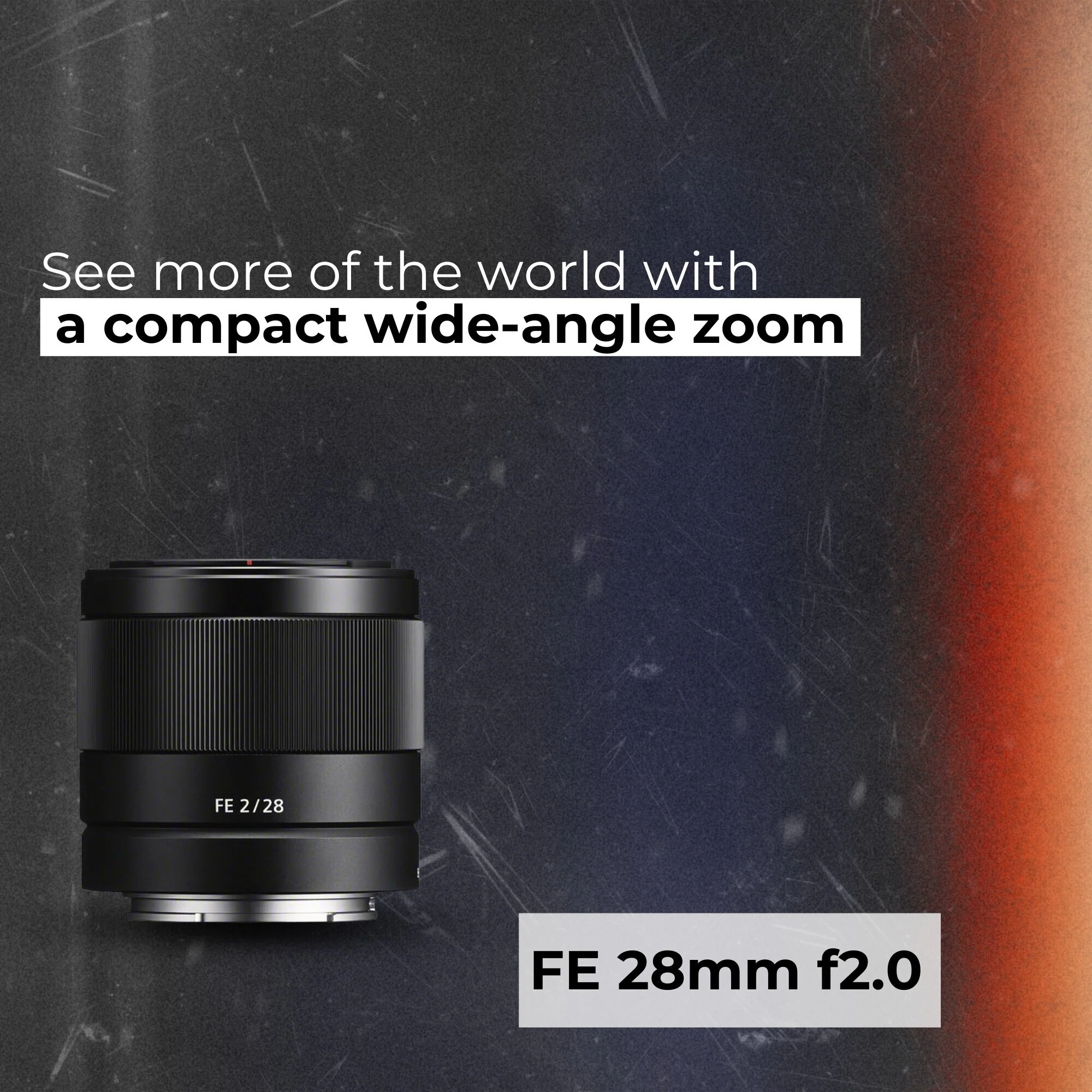 Sony FE 28mm f2.0 E-Mount Prime Lens with Holster Camera Case and Accessory Bundle - Image 3