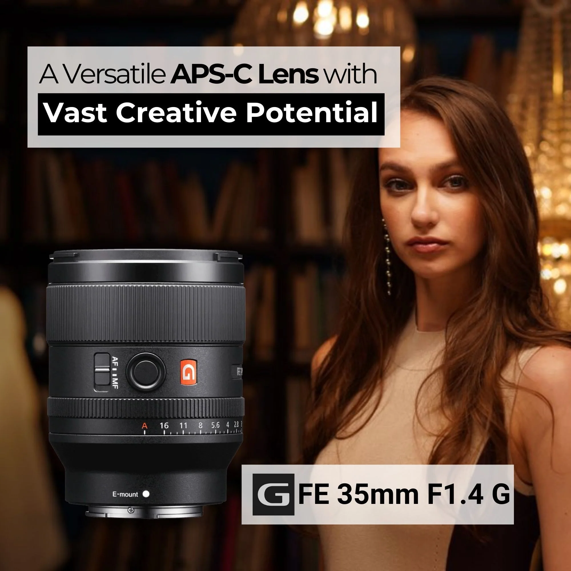 Sony FE 35mm f/1.4 GM Full-Frame Wide Angle G Master Lens with Editing Software, 64GB SD Card Bundle - Image 2