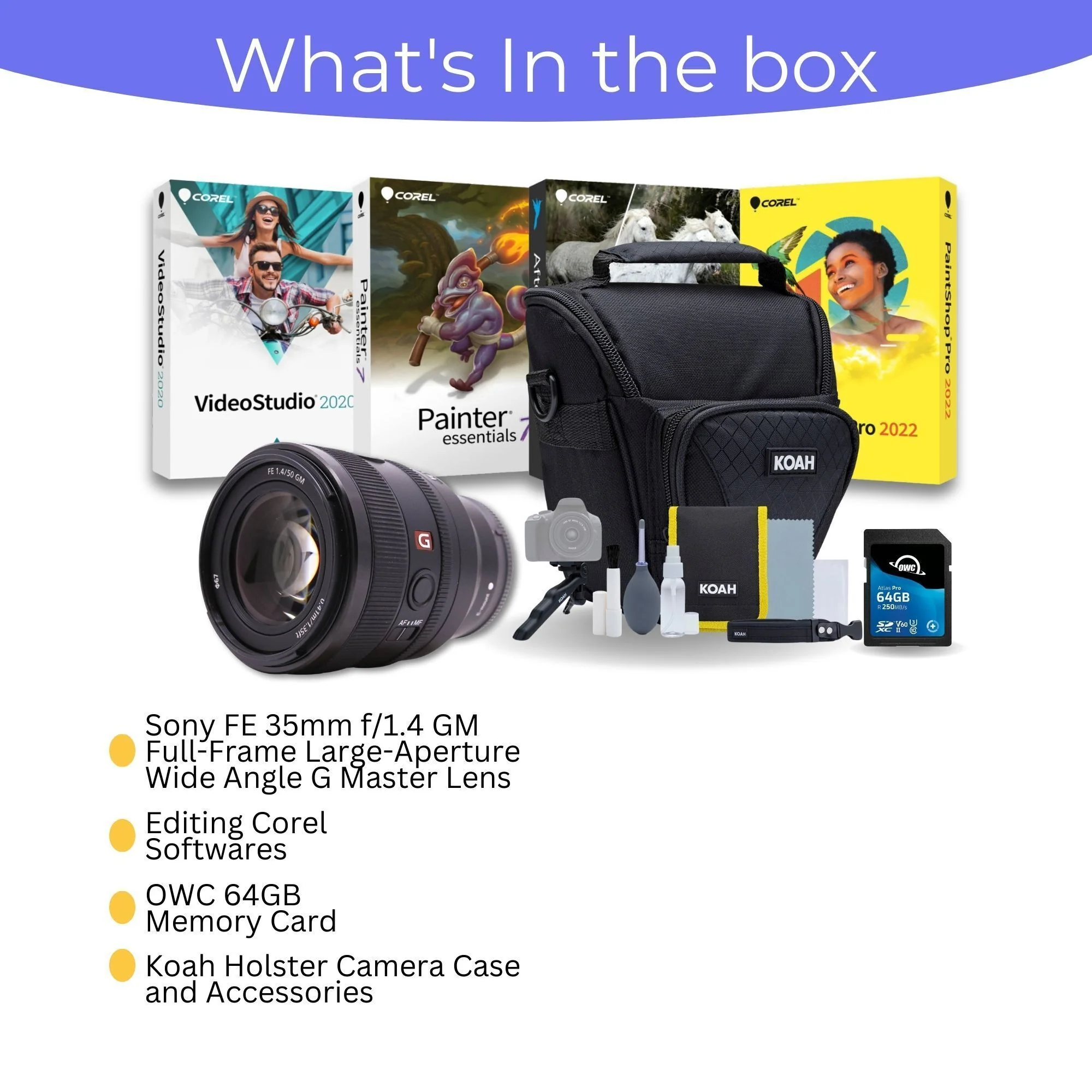 Sony FE 50mm f/1.2 GM Full-Frame G Master Lens with Editing Software, 64GB Memory Card Bundle - Image 4