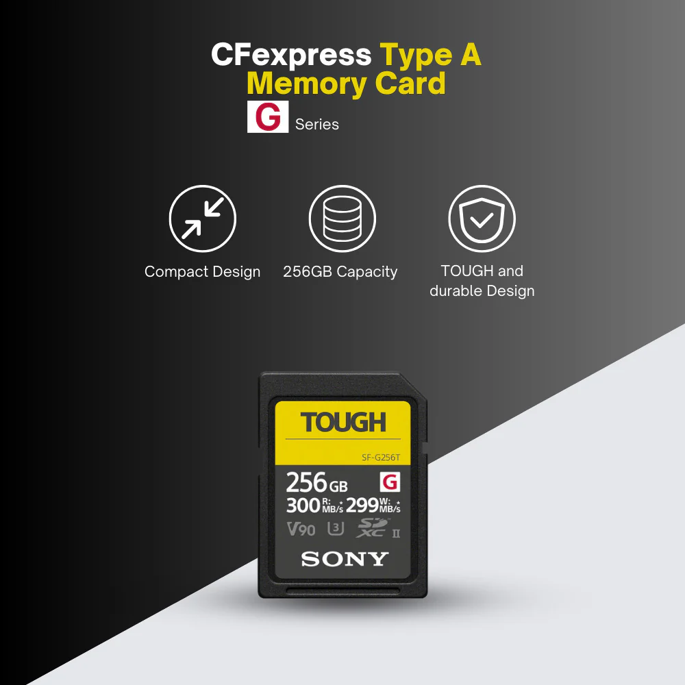Sony 256 GB TOUGH G Series UHS-II SDXC Memory Card with Sony UHS-II USB 3.1 SD Card Reader Bundle - Image 2