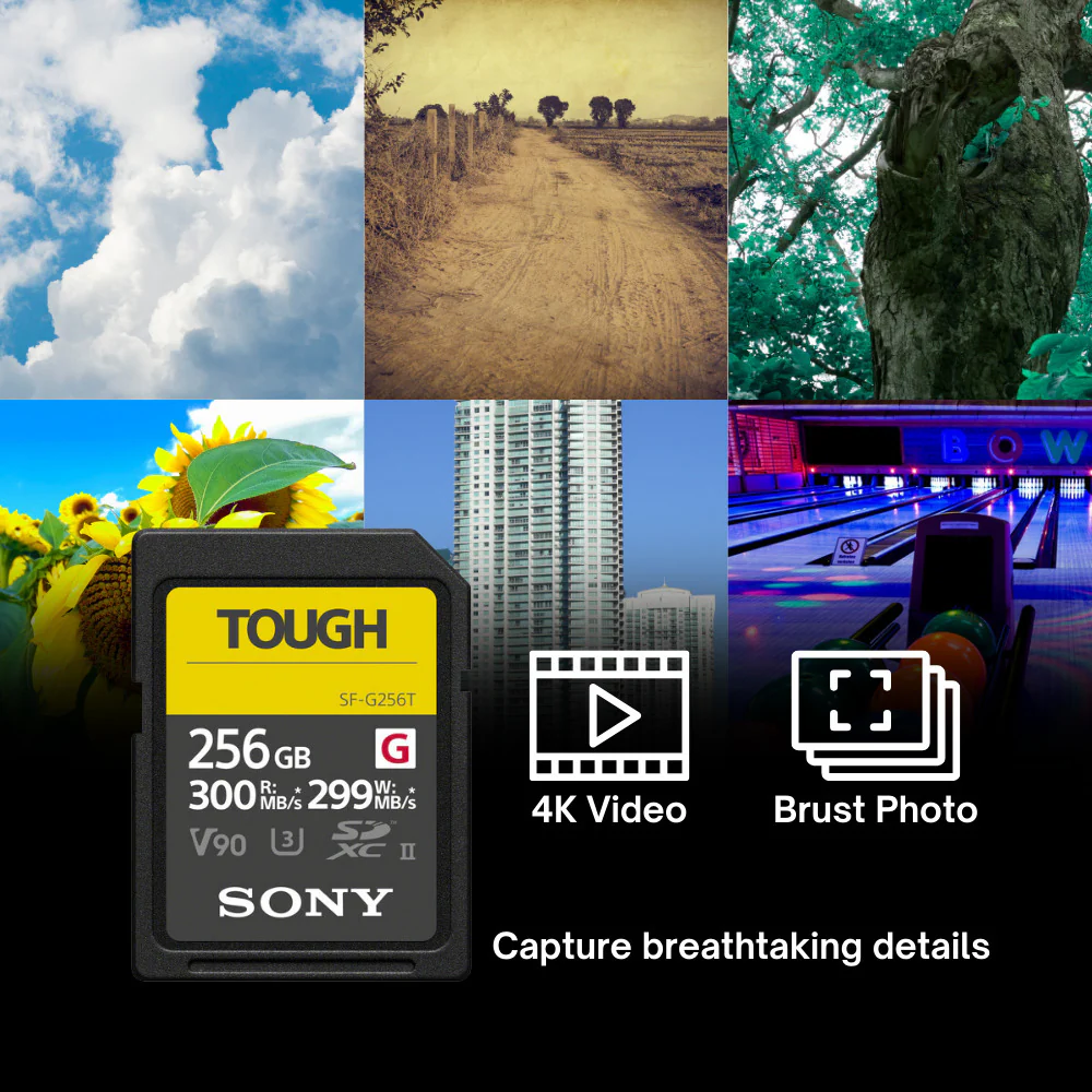 Sony 256 GB TOUGH G Series UHS-II SDXC Memory Card with Sony UHS-II USB 3.1 SD Card Reader Bundle - Image 5