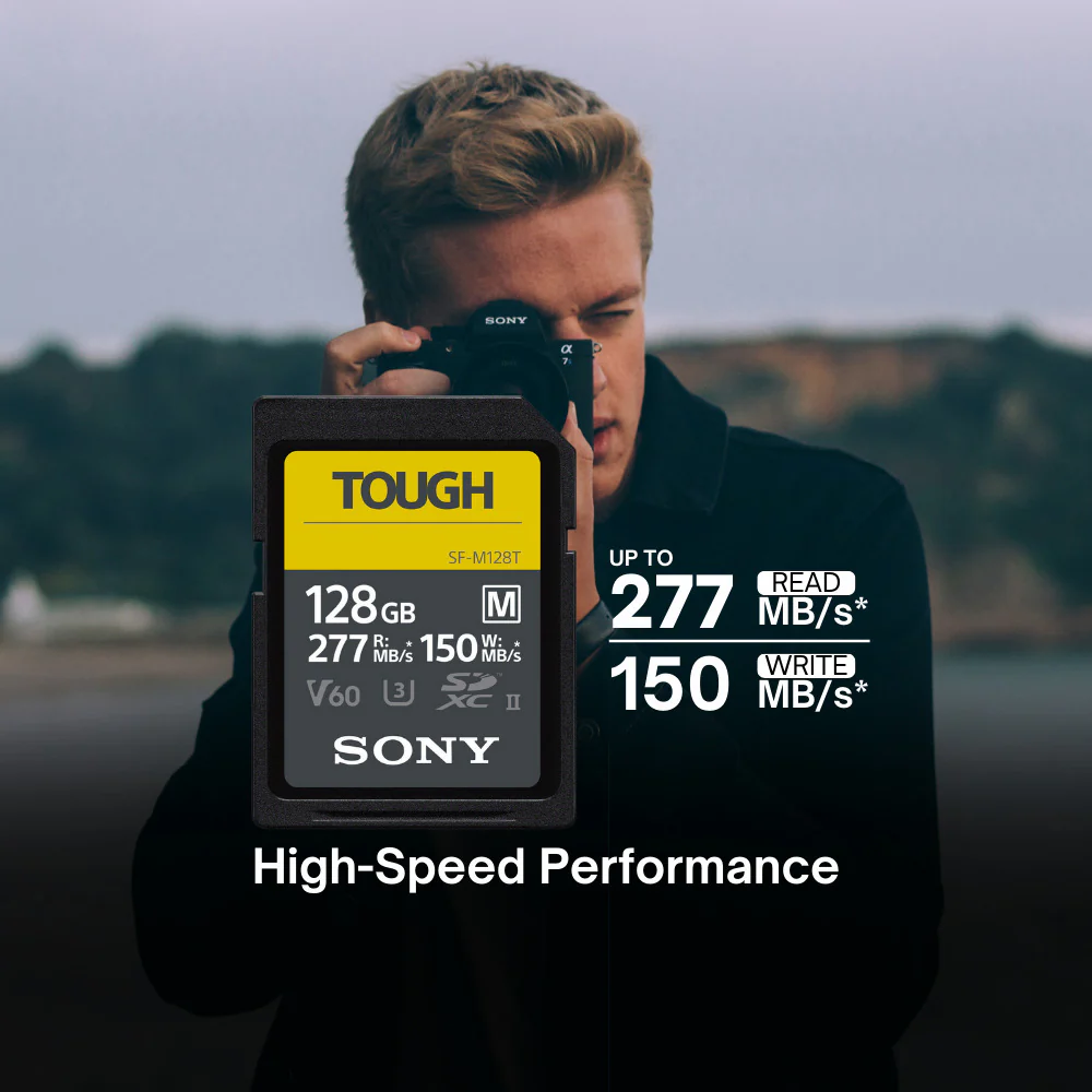 Sony 128GB SF-M Series High-Speed Tough SD Card (2-Pack) with Sony USB 3.1 SD Card Reader Bundle - Image 3