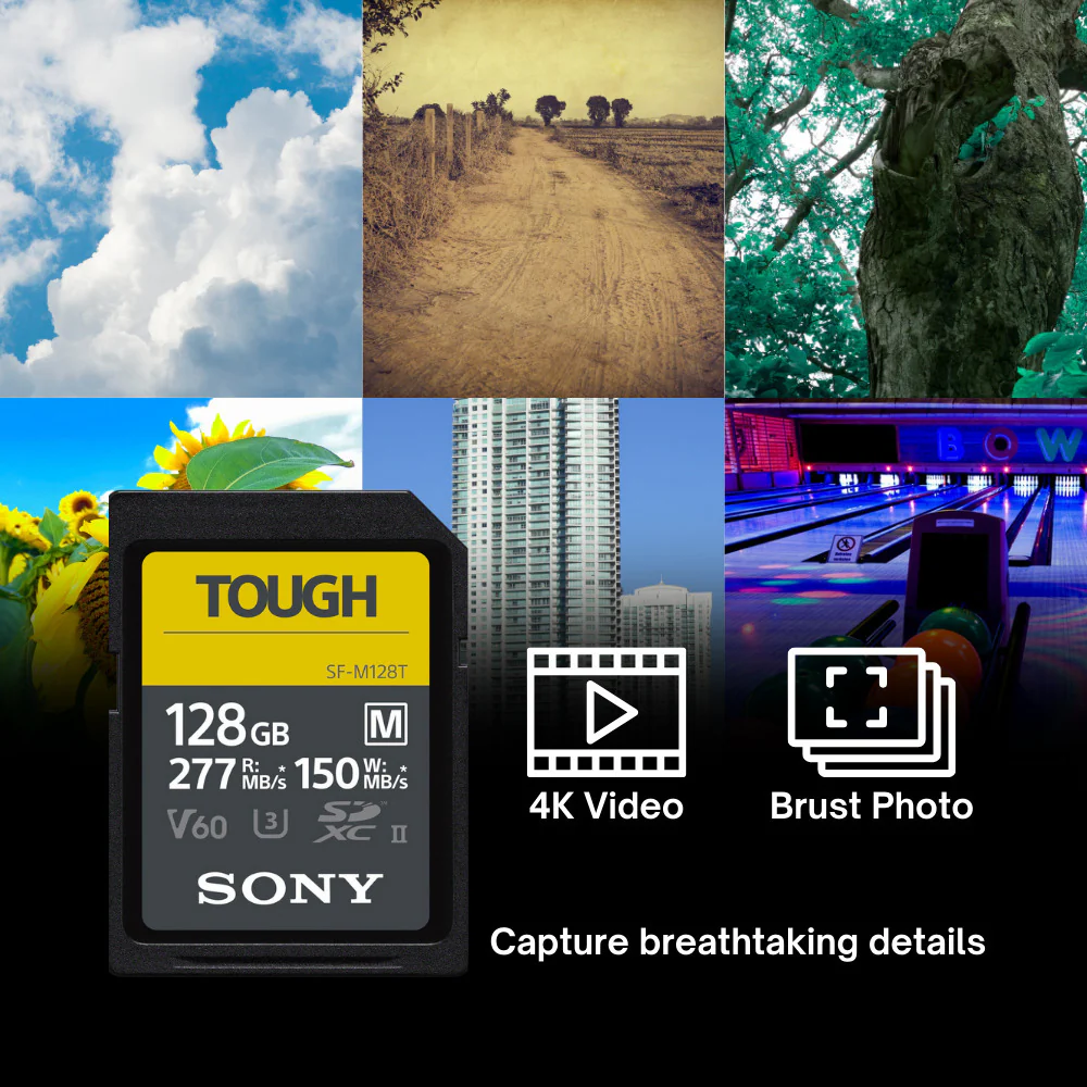 Sony 128GB SF-M Series High-Speed Tough SD Card (2-Pack) with Sony USB 3.1 SD Card Reader Bundle - Image 5
