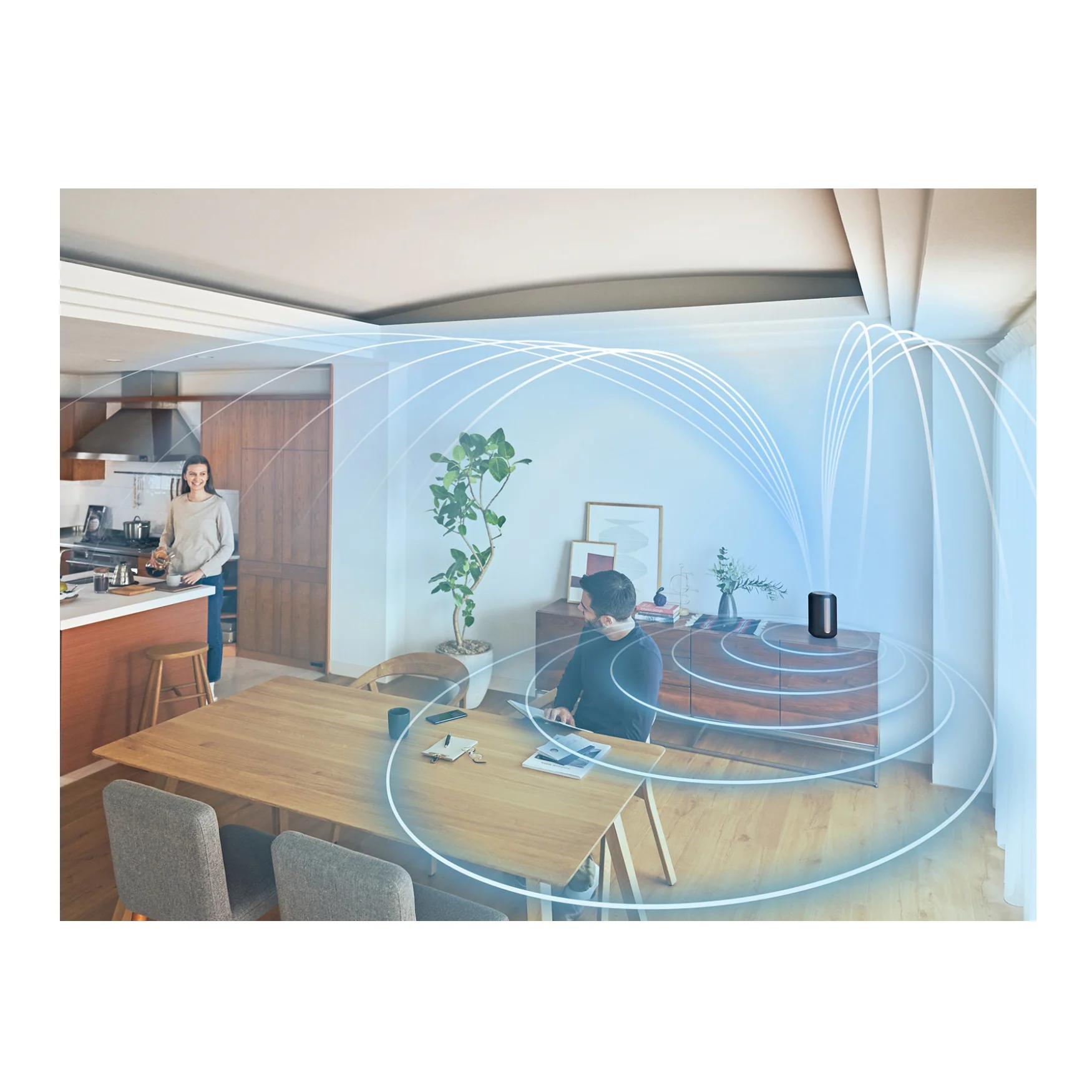 Sony SRS-RA3000 Wi-Fi-Enabled 360 Reality Audio Wireless Speaker with Ambient Room-Filling Sound - Image 7