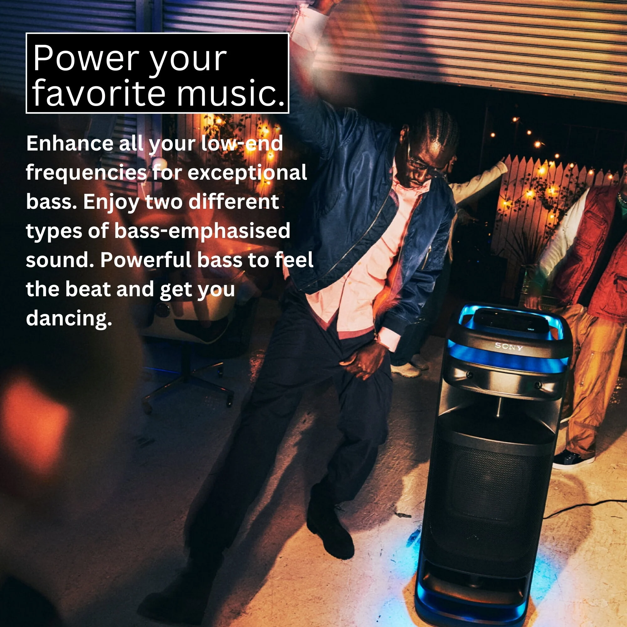 Sony SRSULT1000 ULT TOWER 10 Party Speaker (Black, 2-Pack) with Microphone (Black, 2-Pack) Bundle - Image 4