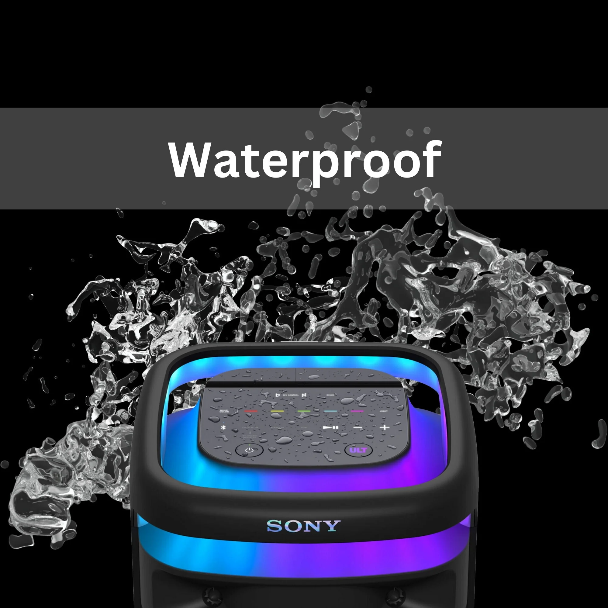 Sony SRSULT1000 ULT TOWER 10 Party Speaker (Black, 2-Pack) with Microphone (Black, 2-Pack) Bundle - Image 6