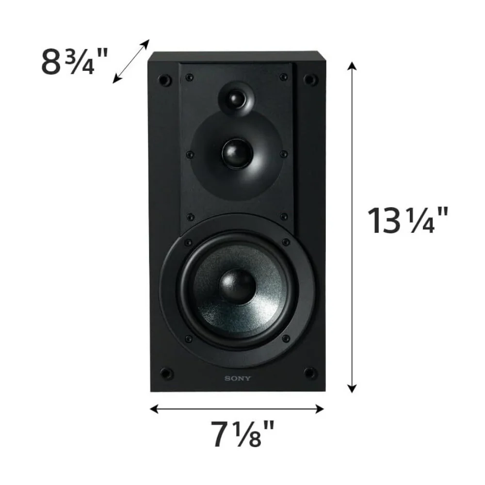 Sony 3-Way Bookshelf Speakers (Pair) with Floorstanding Speaker (Pair) Bundle - Image 5