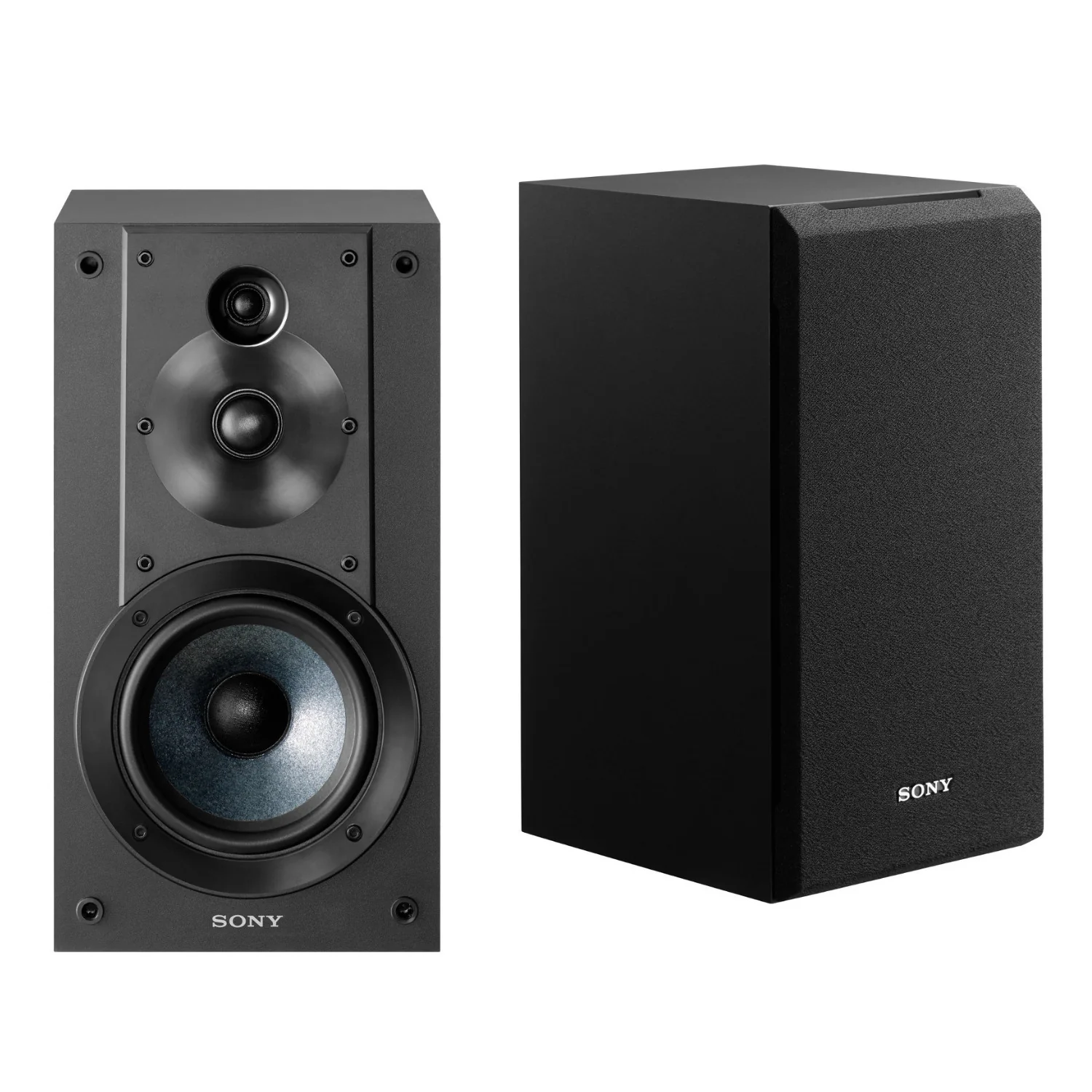 Sony SSCS5 3-Way 3-Driver Bookshelf Speaker System (Black) with Isolation Pads - Image 2