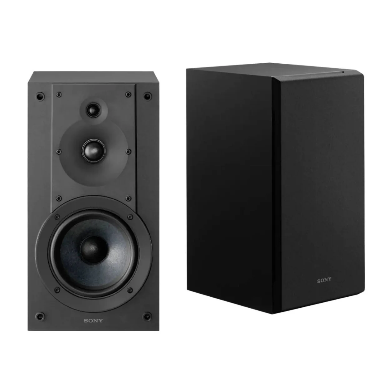 Sony SS-CS5M2 3-Way 3-Driver Hi-Res Audio Bookshelf Speakers (Pair) Bundle - Image 2
