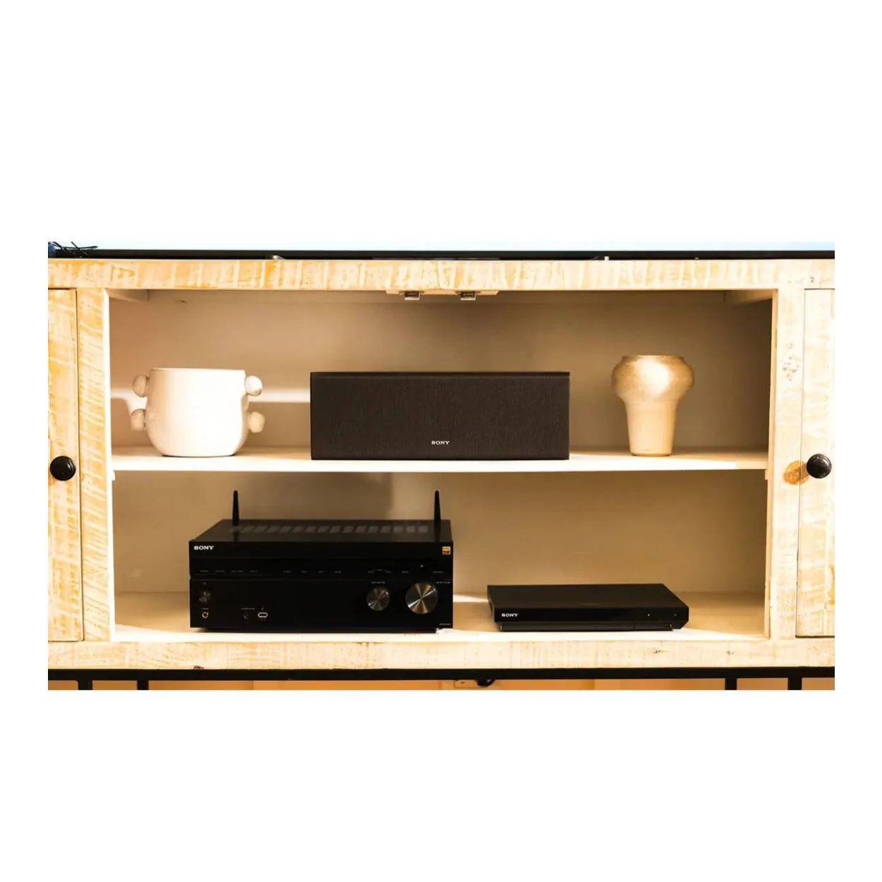 Sony 3-Way Hi-Res Bookshelf Speakers Pair with 2-Way Center Speaker 2025 Bundle - Image 7