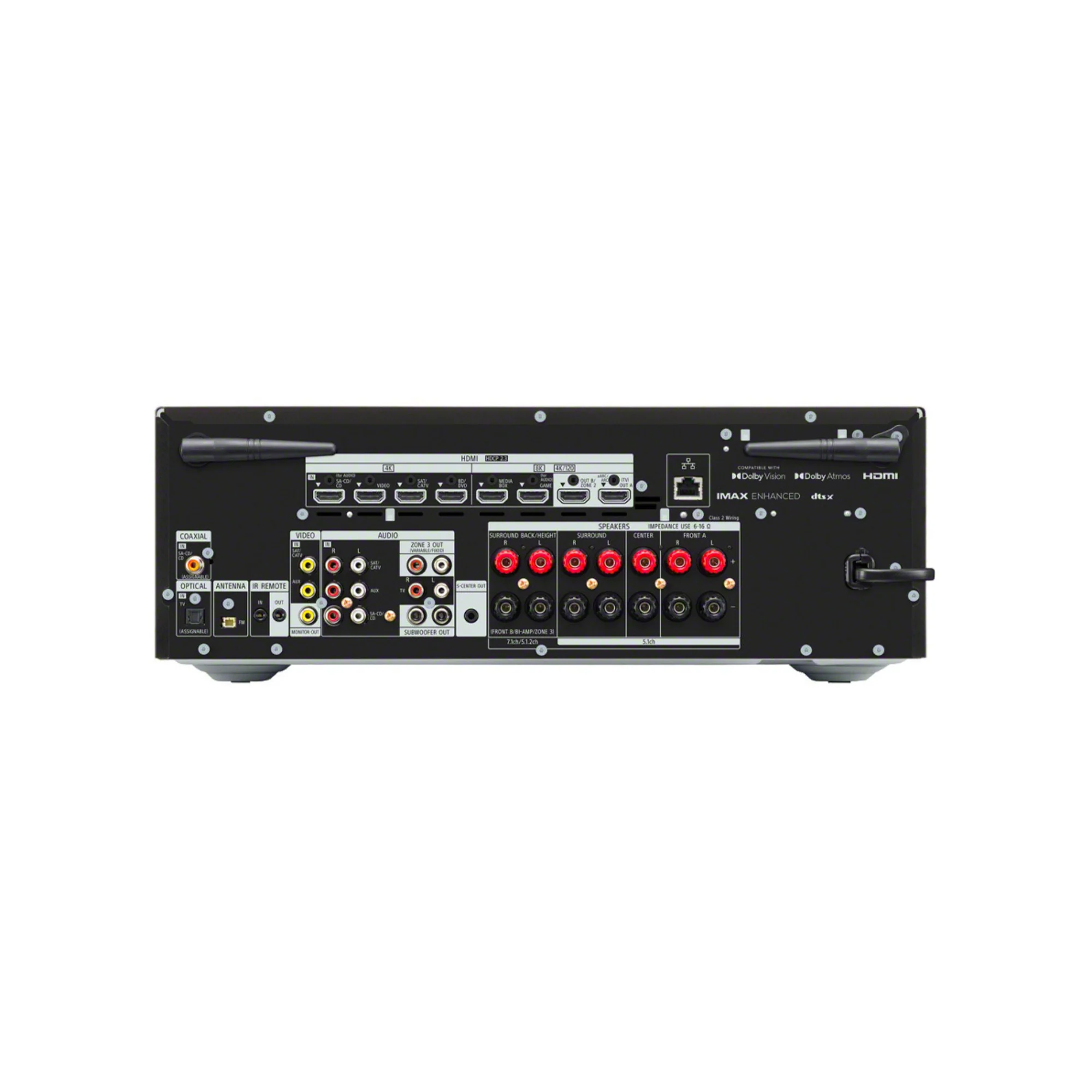 Sony STR-AN1000 7.2 Channel 8K AV Receiver with 300W Wireless Subwoofer, Fastening Cable Ties Bundle - Image 7