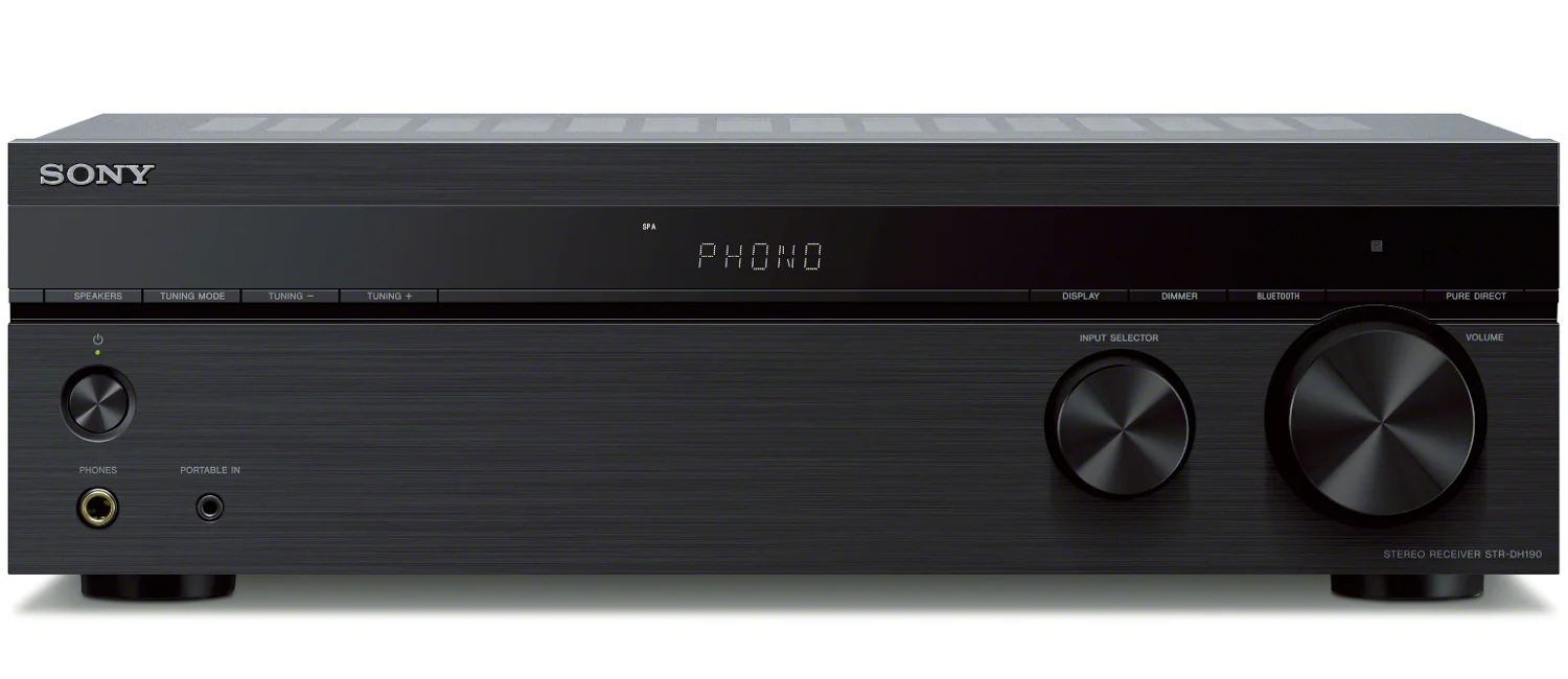 Sony 2-Channel Stereo Receiver with Bookshelf Speaker (Pair, Black) Bundle - Image 2