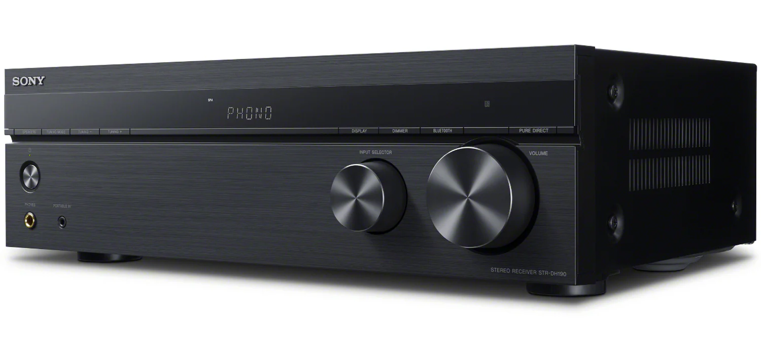 Sony 2-Channel Stereo Receiver with Bookshelf Speaker (Pair, Black) Bundle - Image 3