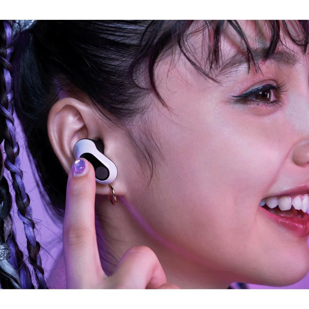 Sony INZONE Buds Truly Wireless Noise Canceling Gaming Earbuds (White) with Silicone Earbuds - Image 6