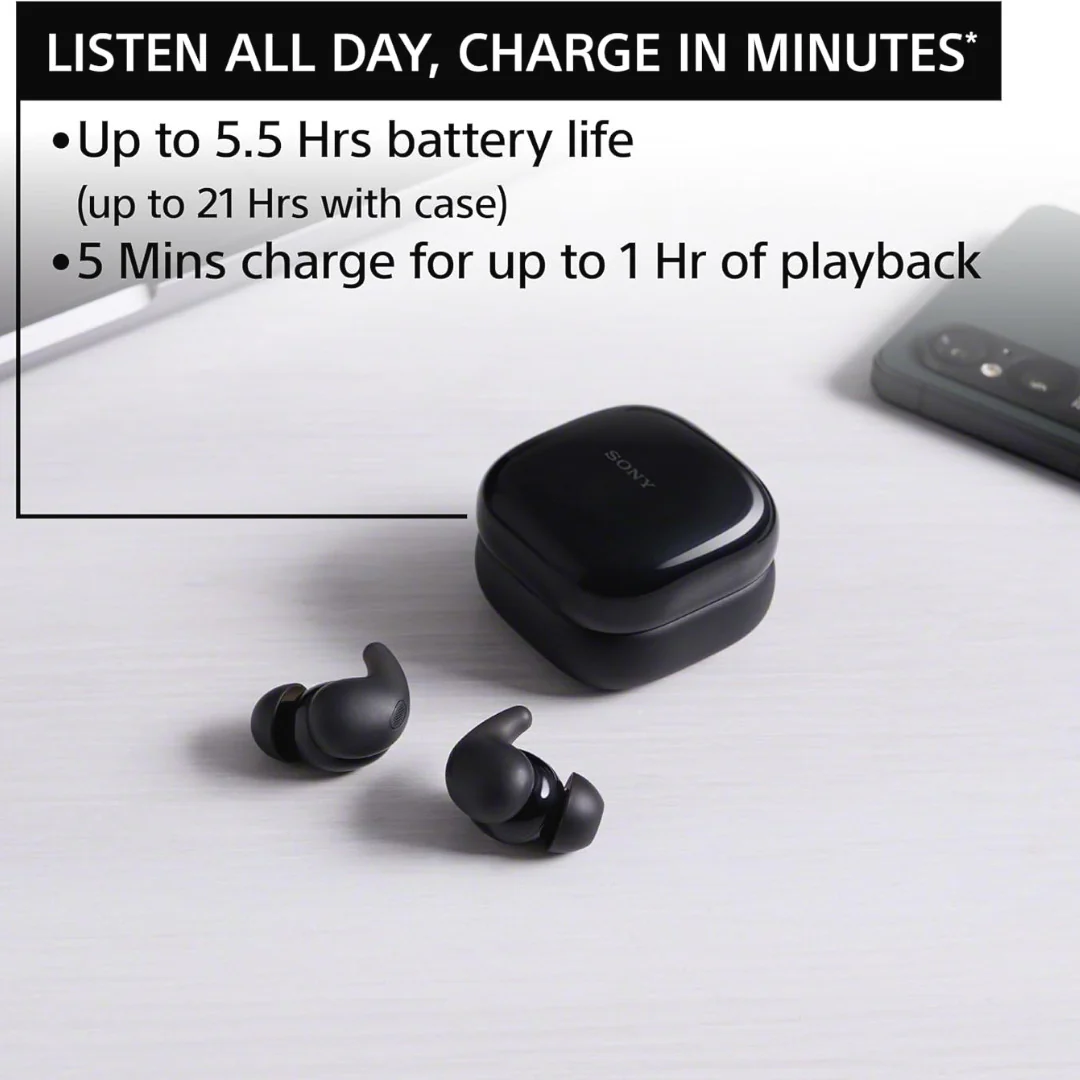 Sony LinkBuds Open True Wireless Earbud Headphones (White) and Knox Gear Earbud Case Bundle - Image 6