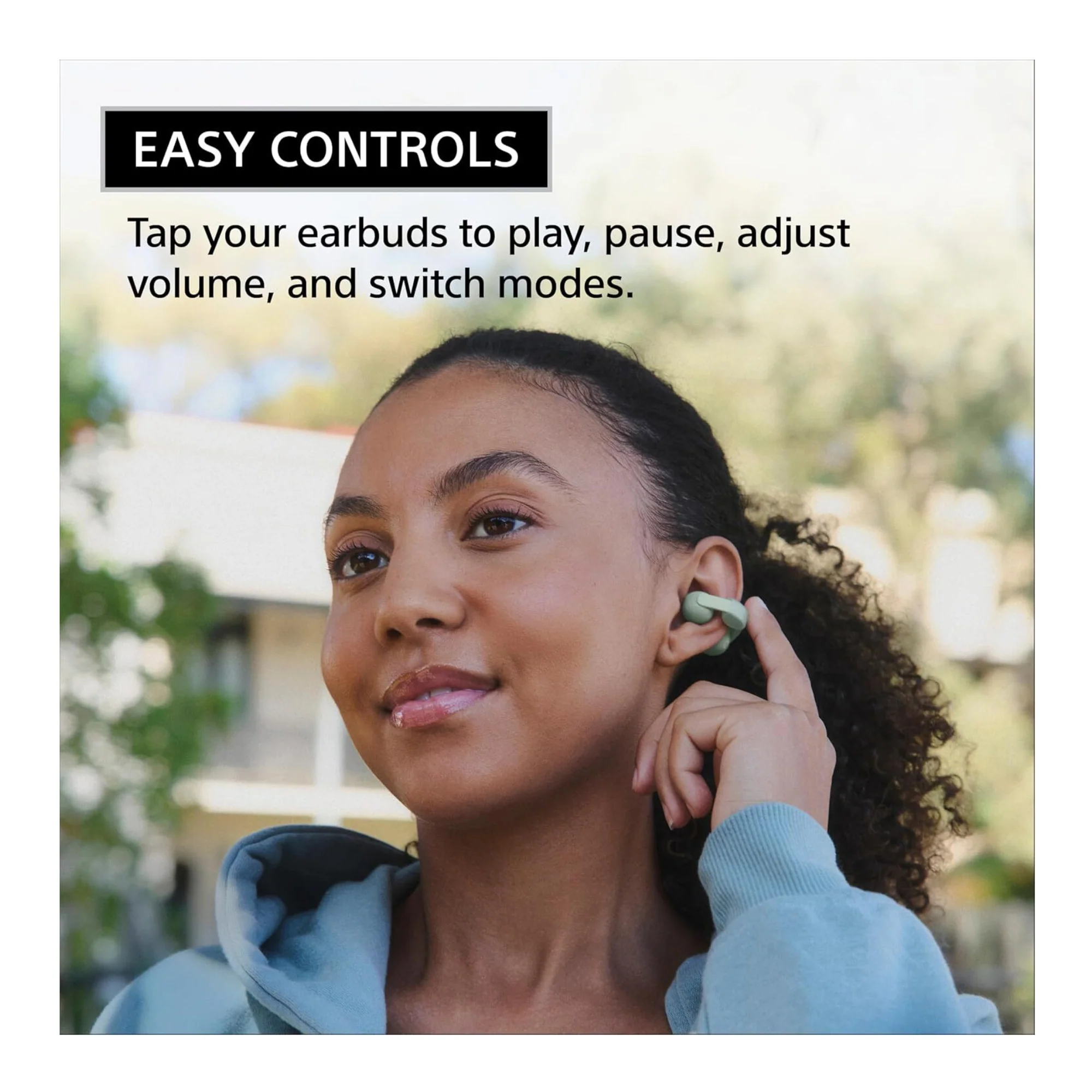 Sony LinkBuds Clip Open-Ear Truly Wireless Earbuds (Greige) - Image 5