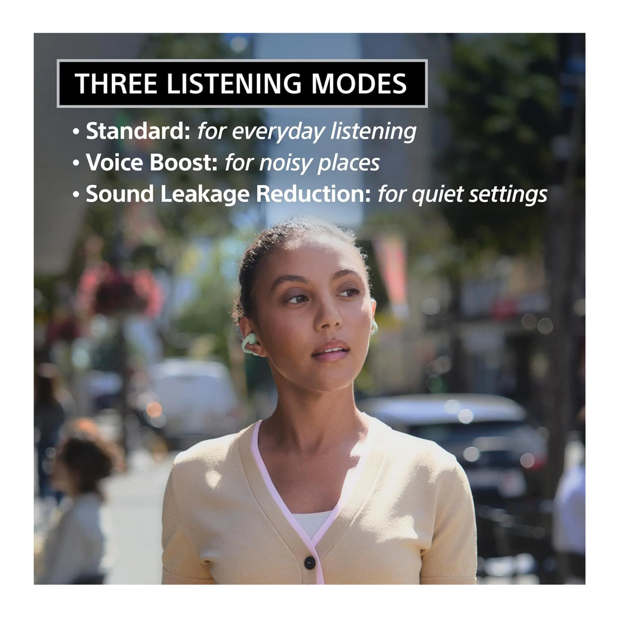 Sony LinkBuds Clip Open-Ear Truly Wireless Earbuds (Greige) - Image 6